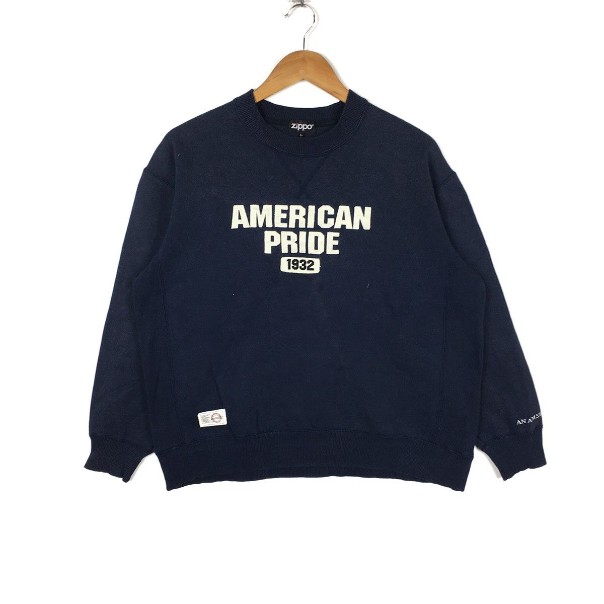 Zippo ZIPPO USA American Pride Black Sweatshirt Size US L / EU 52-54 / 3 - 1 Thumbnail