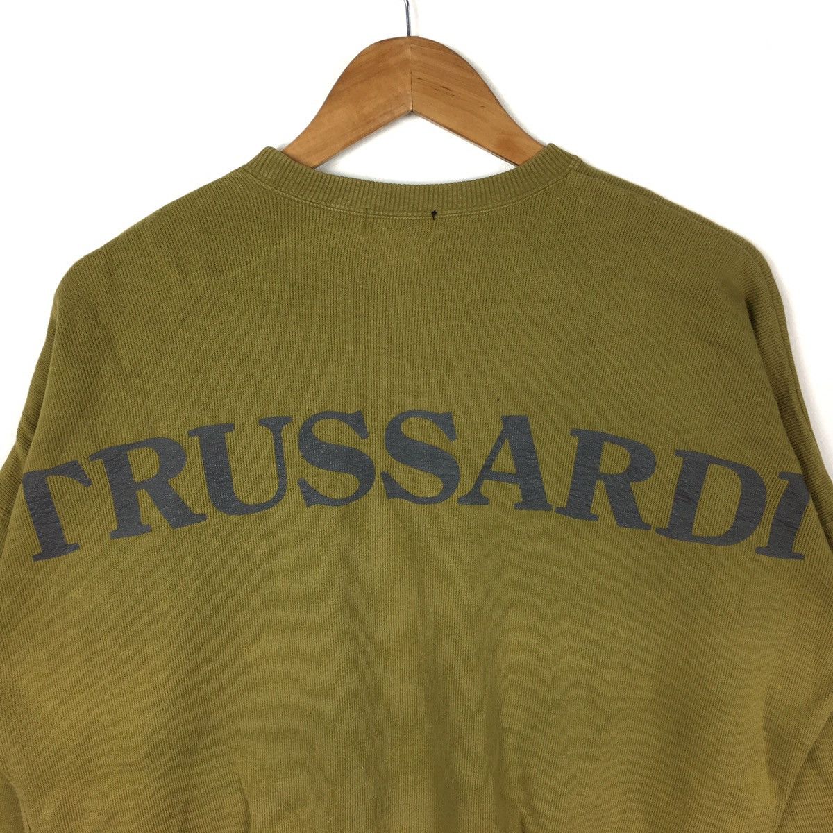 Trussardi TRUSSARDI JEANS ICONIC Italy Embroidered Green Sweatshirt Size US XXL / EU 58 / 5 - 2 Thumbnail
