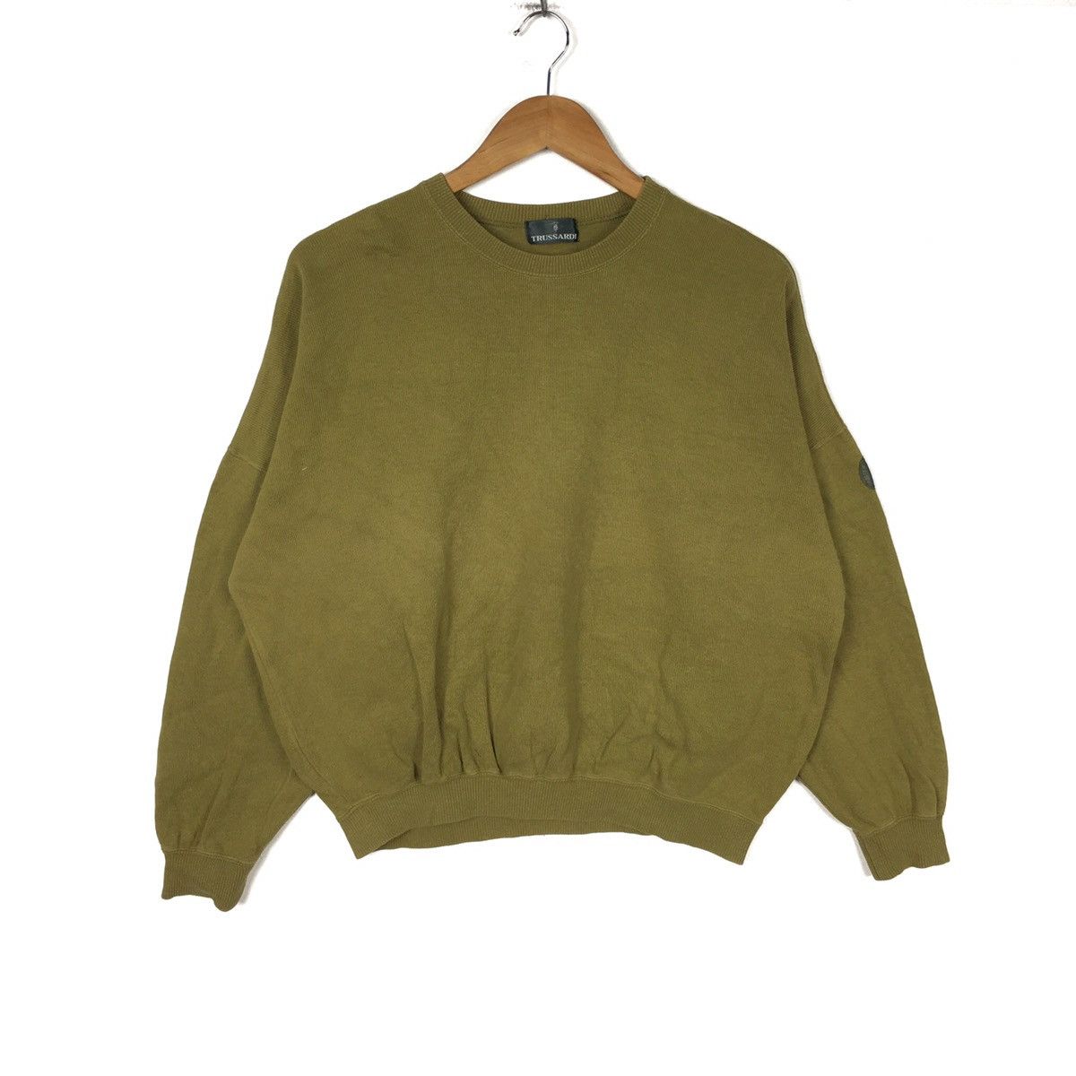 Trussardi TRUSSARDI JEANS ICONIC Italy Embroidered Green Sweatshirt Size US XXL / EU 58 / 5 - 4 Thumbnail