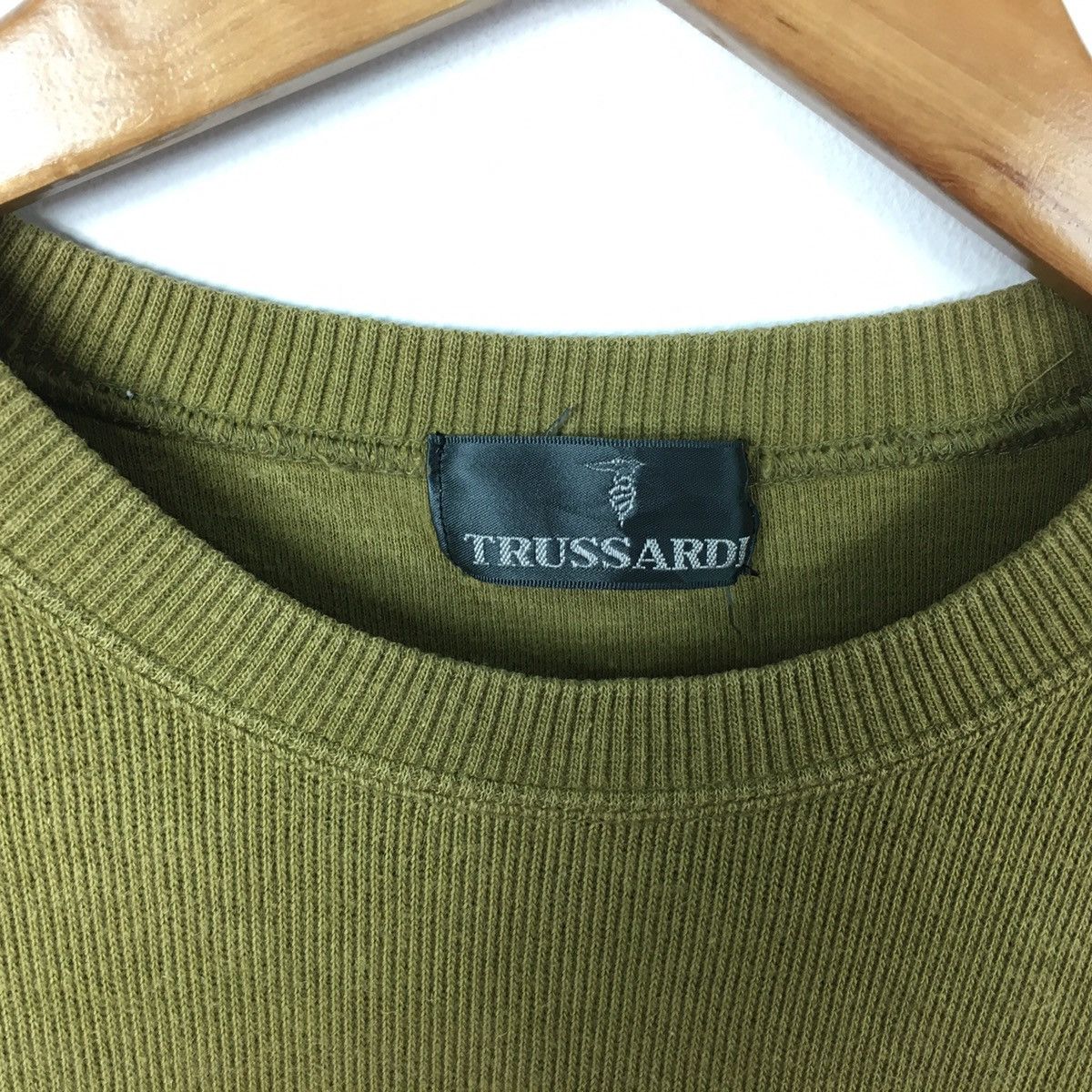 Trussardi TRUSSARDI JEANS ICONIC Italy Embroidered Green Sweatshirt Size US XXL / EU 58 / 5 - 3 Thumbnail