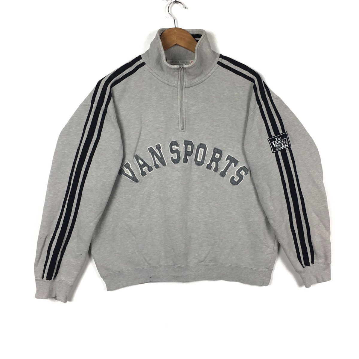 Vans VANSPORT Vans Skateboard Embroidered Skate Grey Sweatshirt Size US L / EU 52-54 / 3 - 1 Thumbnail