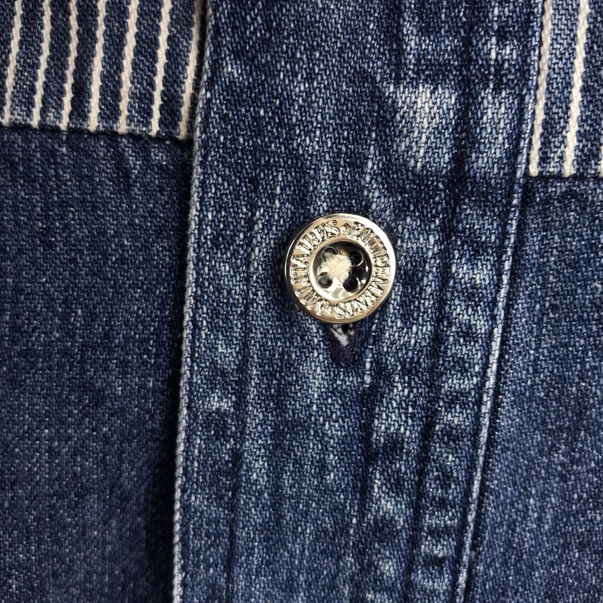 Japanese Brand PAGELO SPORT Patchwork Japanese Brand Indigo Blue Shirt Size US L / EU 52-54 / 3 - 6 Thumbnail