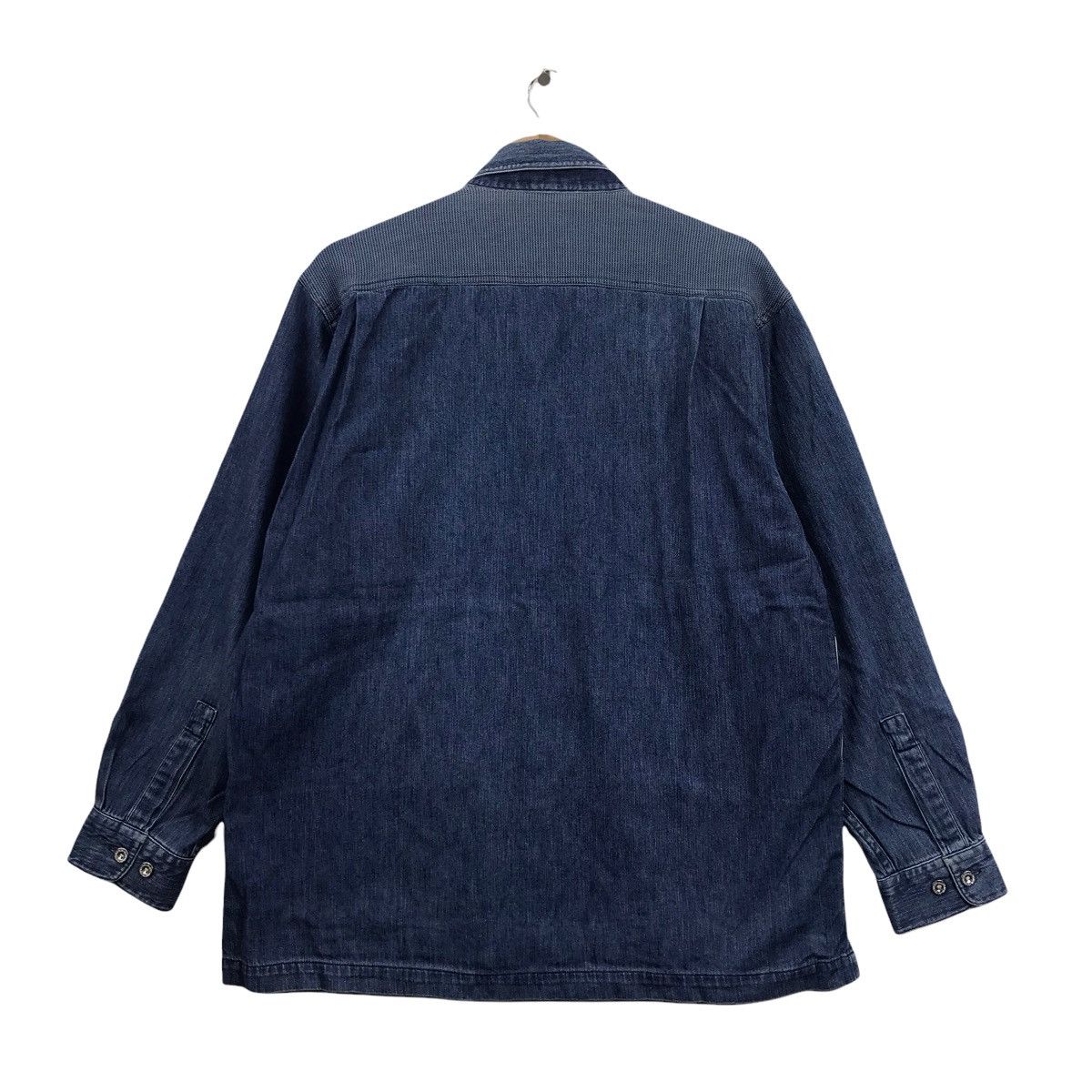 Japanese Brand PAGELO SPORT Patchwork Japanese Brand Indigo Blue Shirt Size US L / EU 52-54 / 3 - 7 Thumbnail