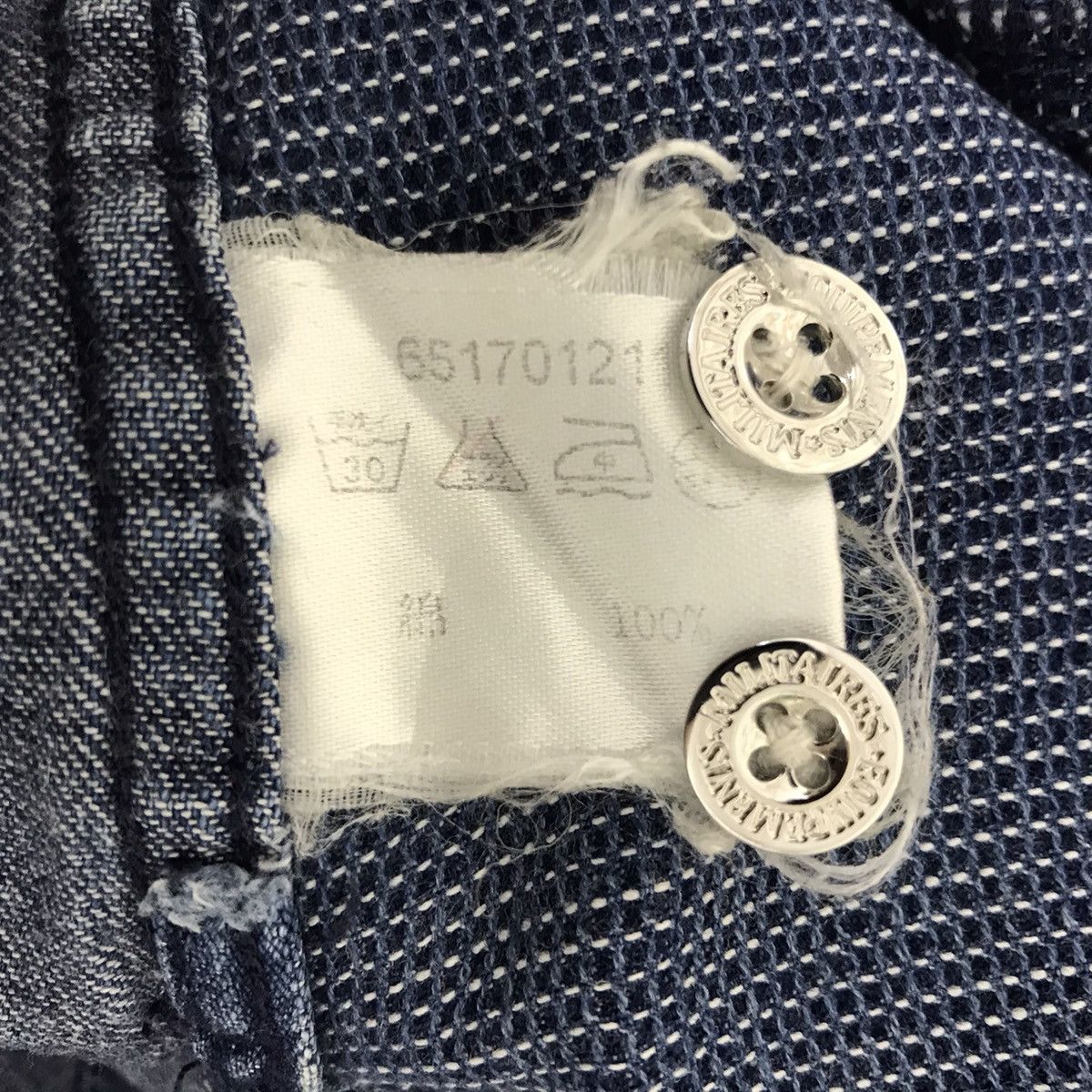 Japanese Brand PAGELO SPORT Patchwork Japanese Brand Indigo Blue Shirt Size US L / EU 52-54 / 3 - 4 Thumbnail