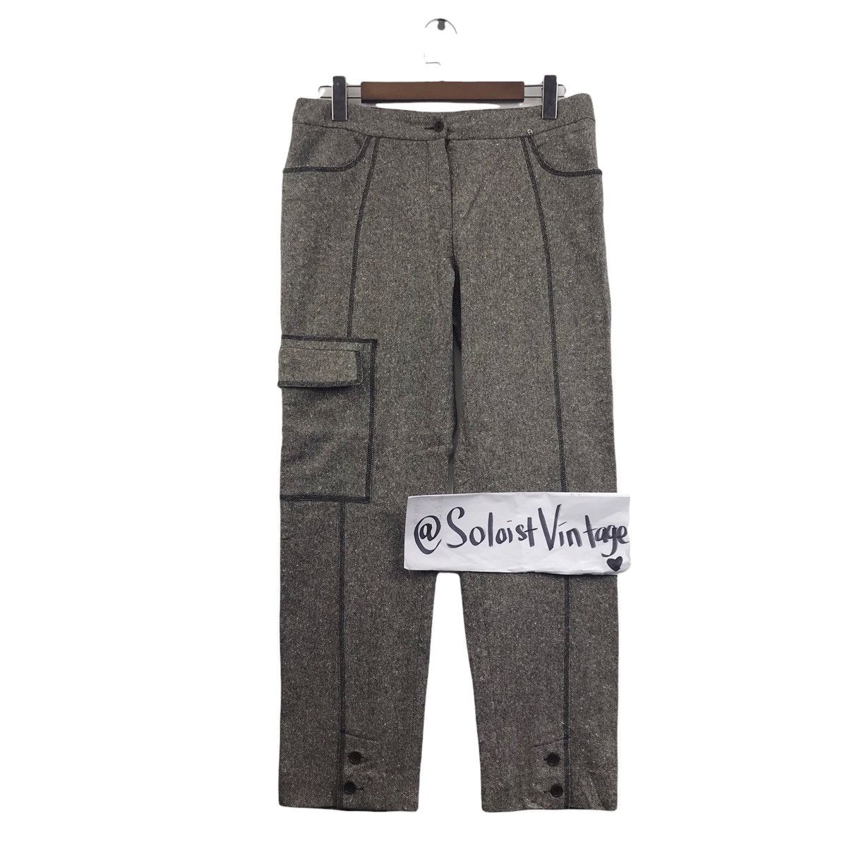 AIGNER Cargo Germany Brand Wool Casual Trousers Pant