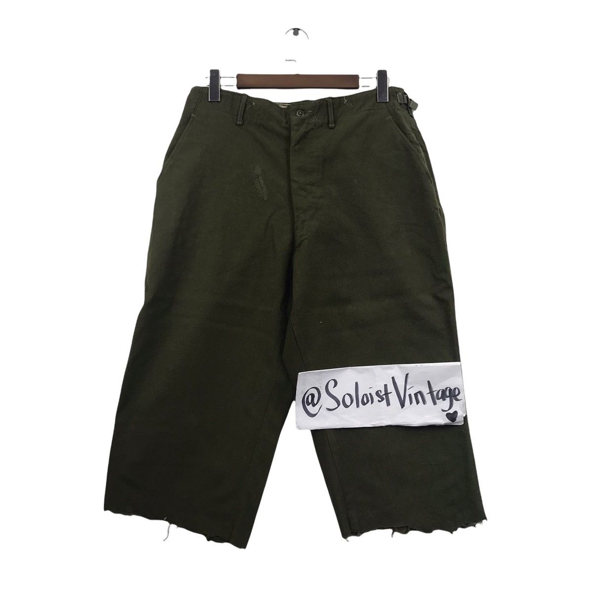 Vintage Vintage 50s FIELD WOOL Military Army Fatique Utility Pant Size US 32 / EU 48 - 1 Thumbnail