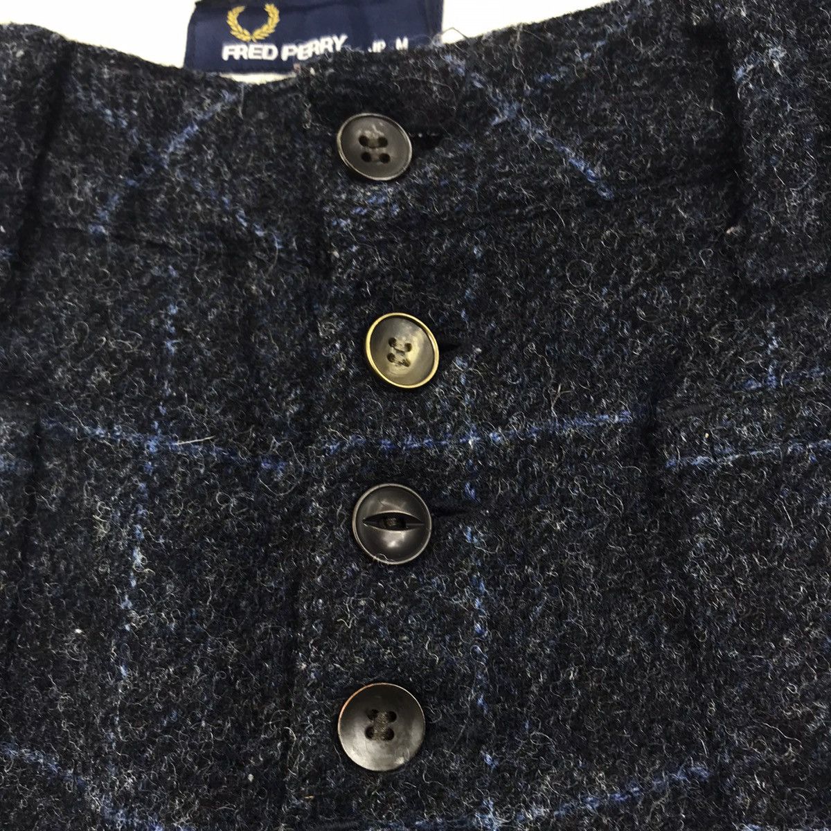 Fred Perry FRED PERRY Check Tartan Japanese Brand Wool Casual Trousers Size US 31 - 3 Thumbnail