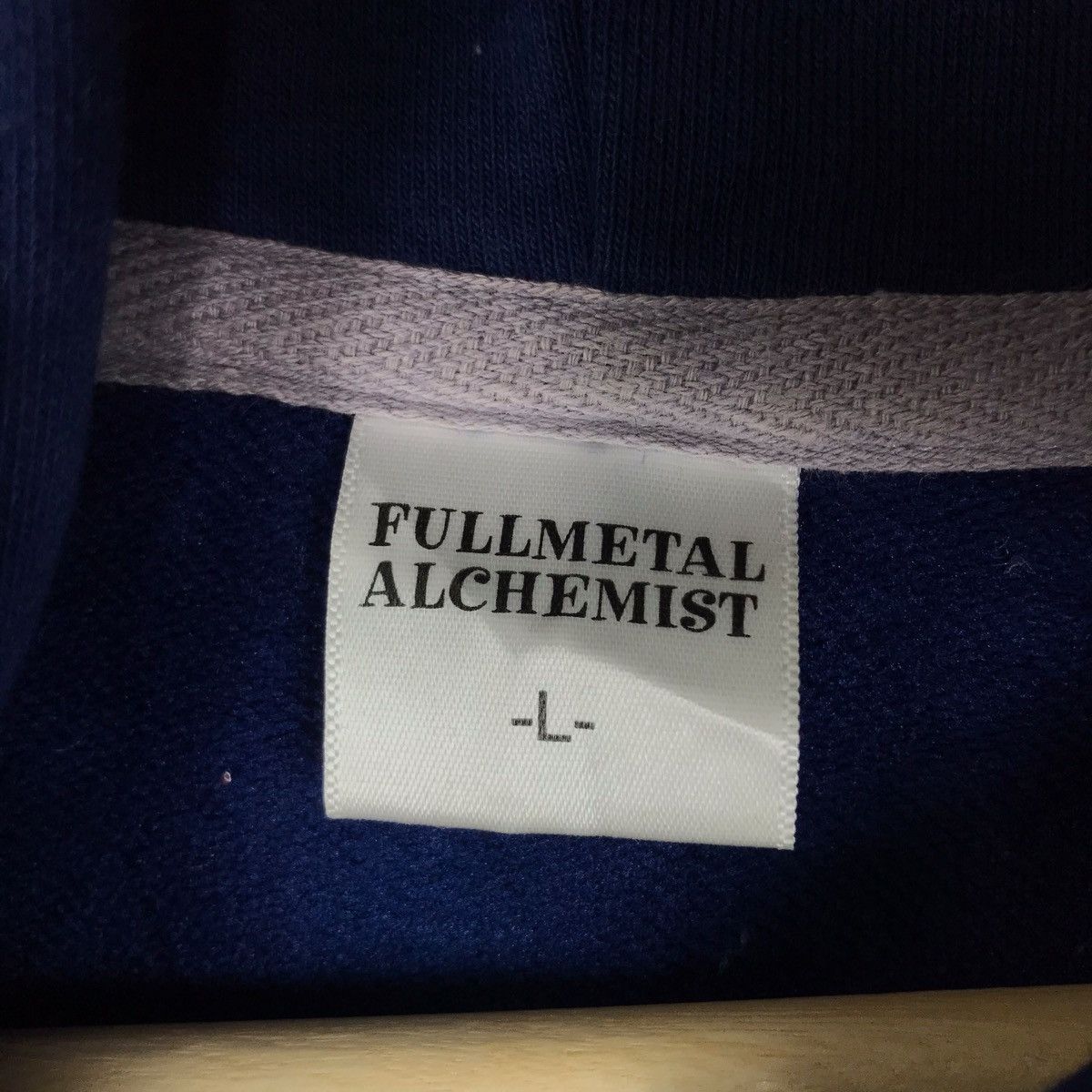 Other FULLMETAL ALCHEMIST ANIME Japanese Cartoon Blue Hoodie Size US L / EU 52-54 / 3 - 4 Thumbnail