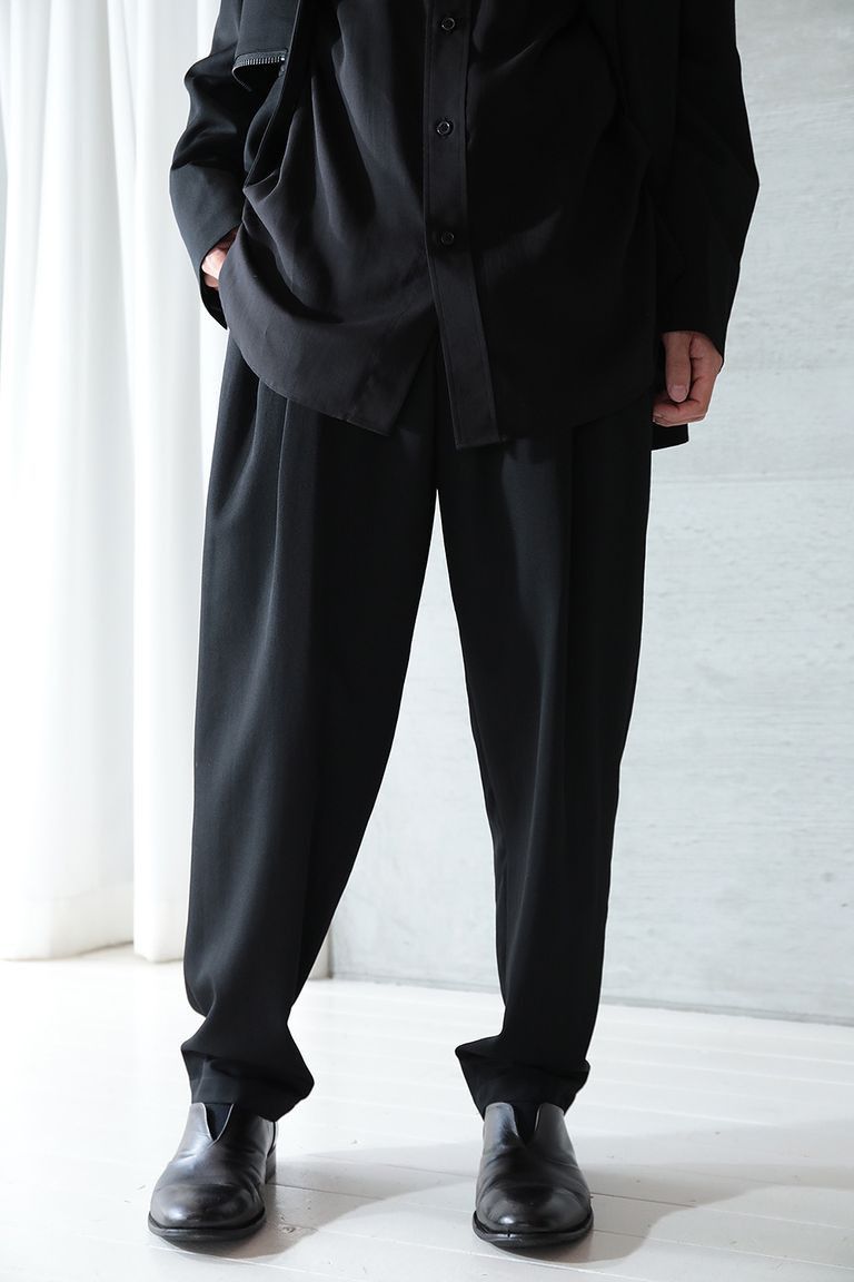 Yohji Yamamoto Yohji Yamamoto Pour Homme AW20 - Wool gabardine 1 tuck Pants  | Grailed