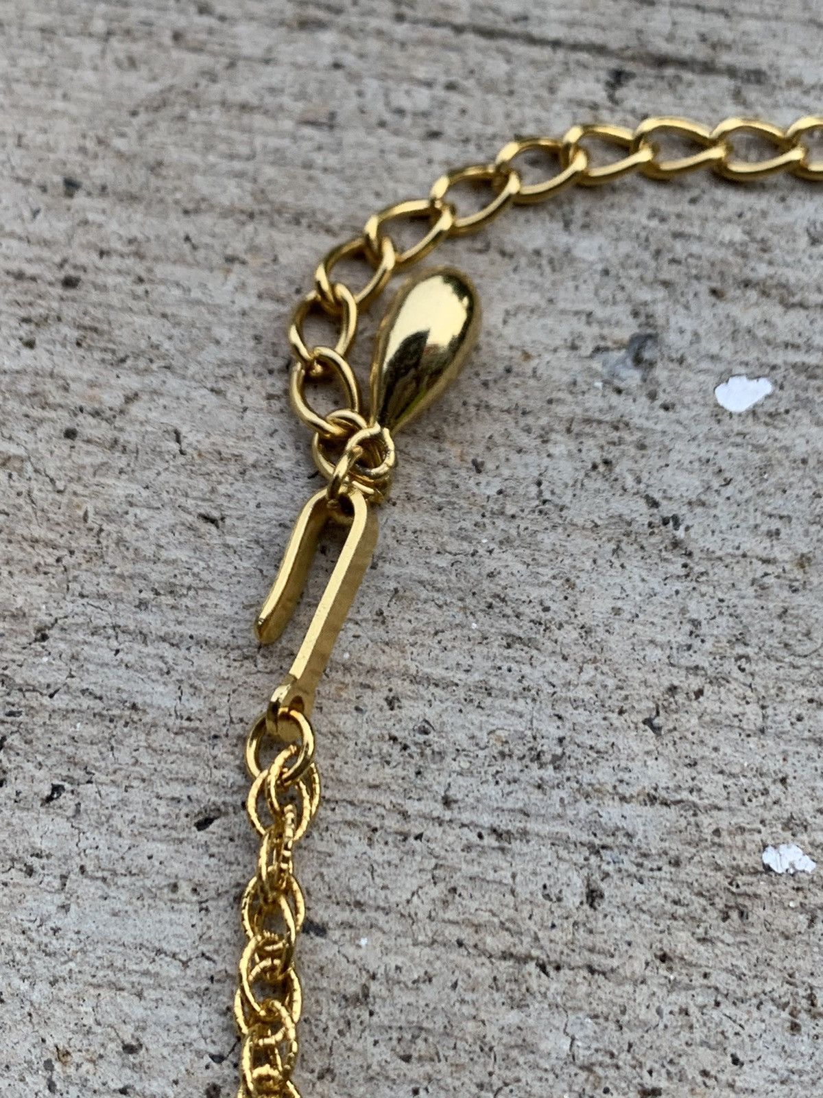 Jewelry × Vintage D'ORLAN NATURAL TURQUOISE WITH GOLD CHAIN NECKLACE Size ONE SIZE - 5 Thumbnail