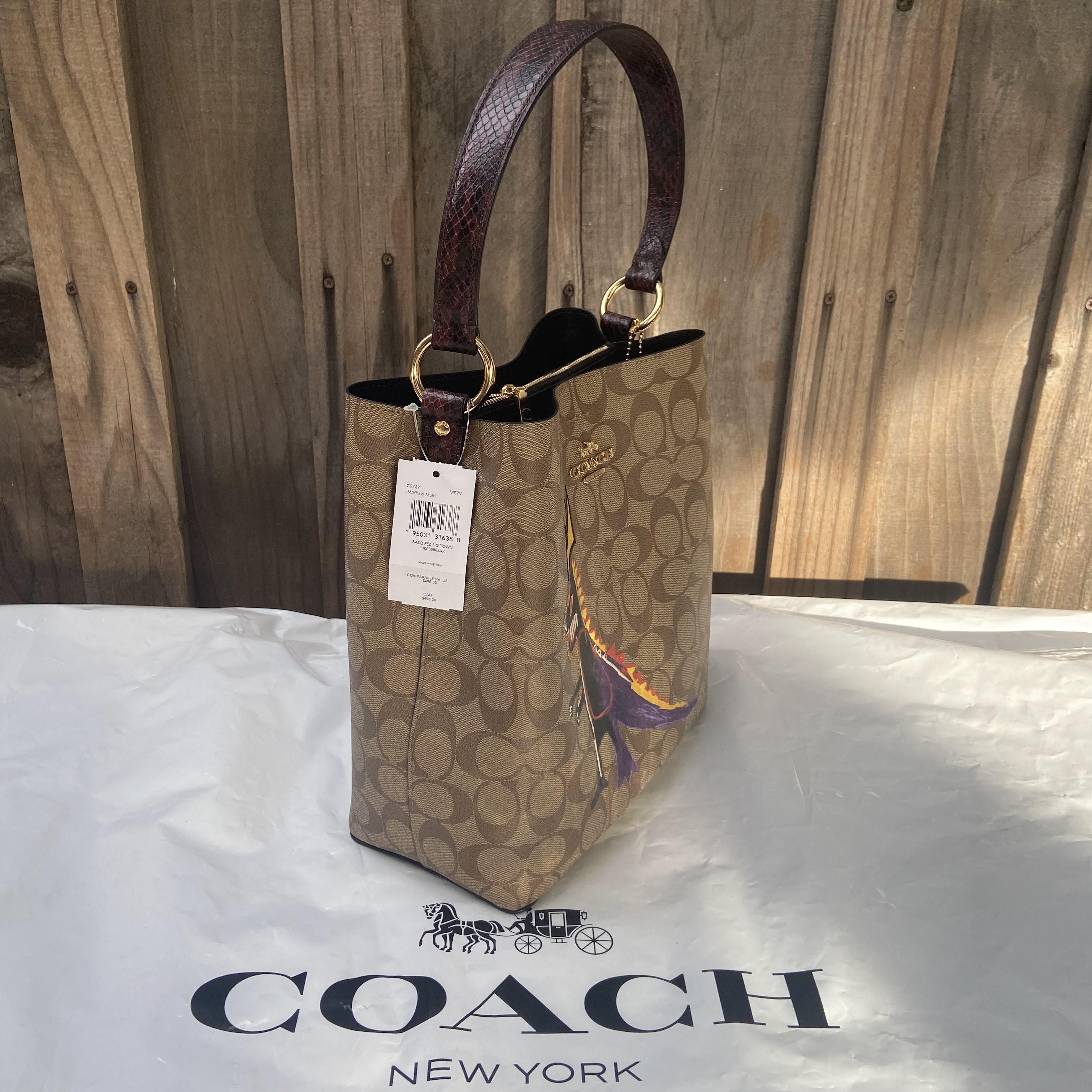 Coach jean hot michel basquiat bucket purse