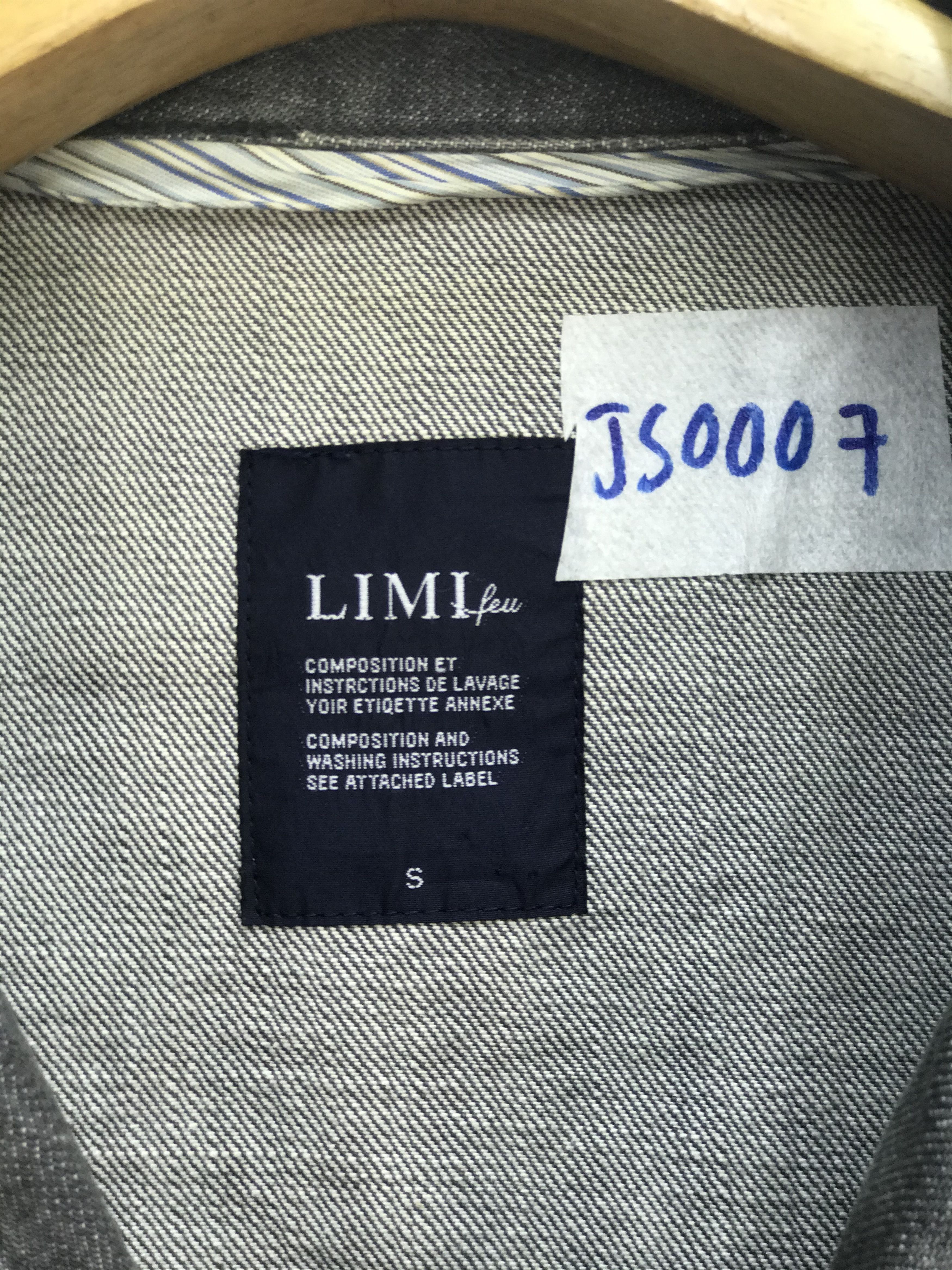 Yohji Yamamoto LIMI FEU BY YOHJI YAMAMOTO DENIM JACKET Size US S / EU 44-46 / 1 - 2 Thumbnail