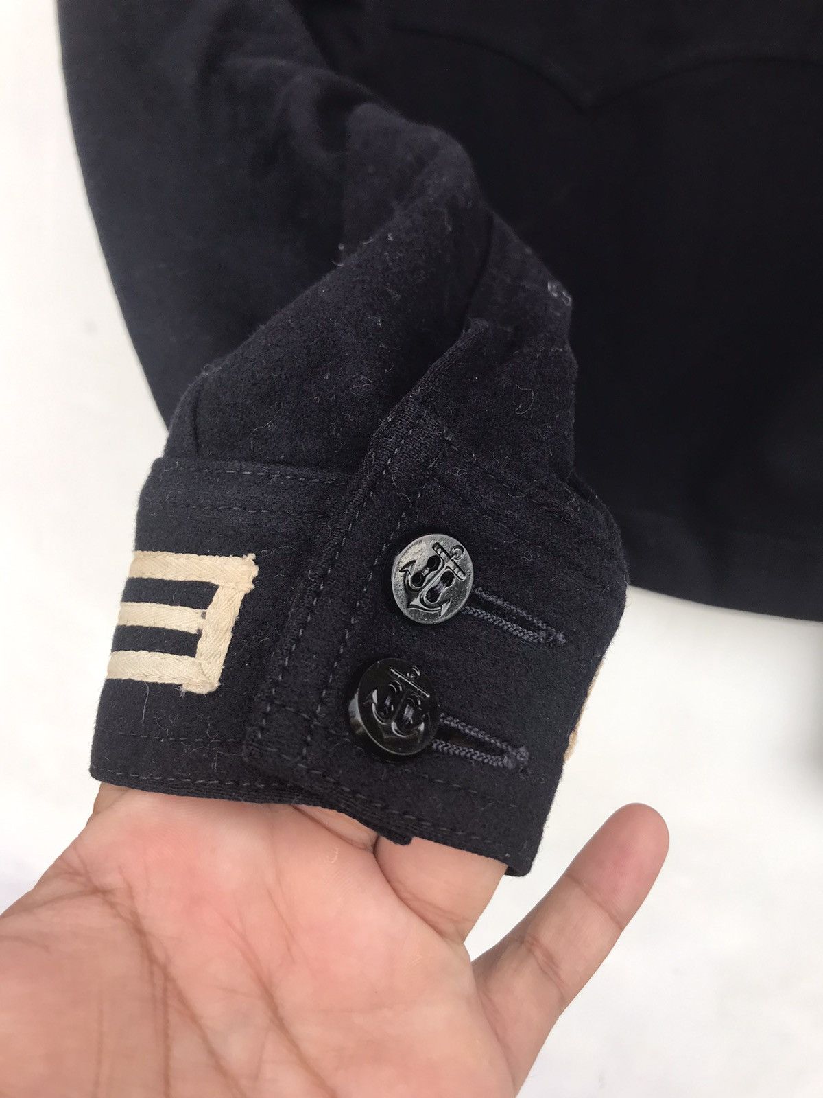 Naval Clothing Factory Vintage 40/50s Us Navy Army Wool Jumper Size US S / EU 44-46 / 1 - 7 Thumbnail