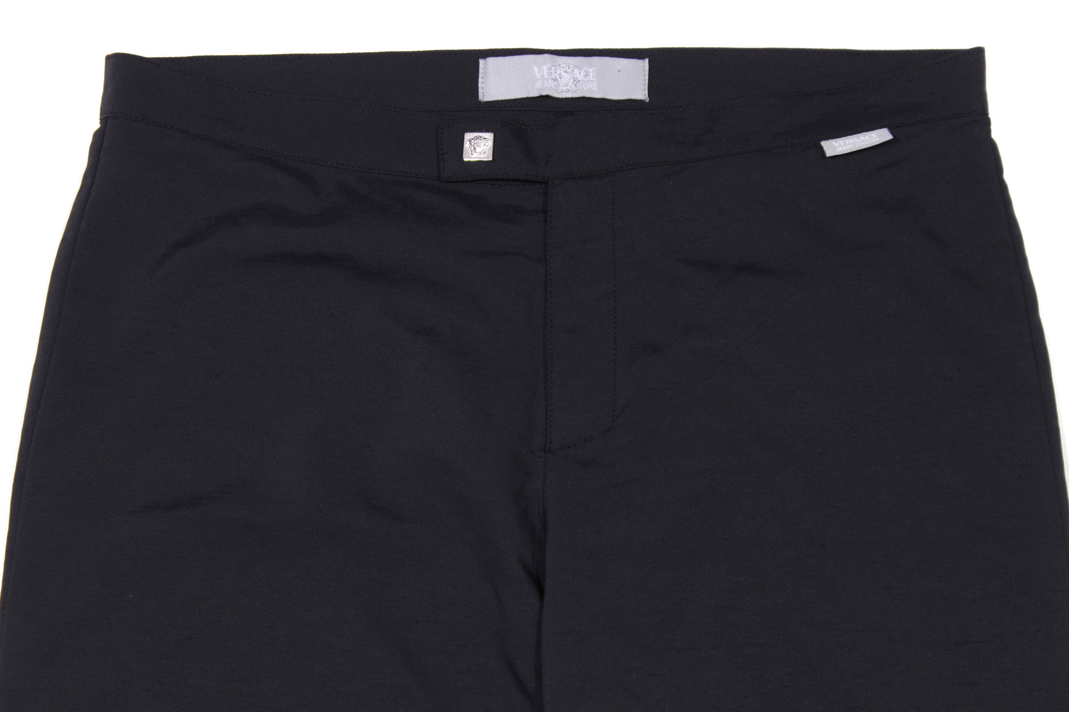Versace 00S Nylon Stretch Pants Vintage Size 32" / US 10 / IT 46 - 4 Thumbnail