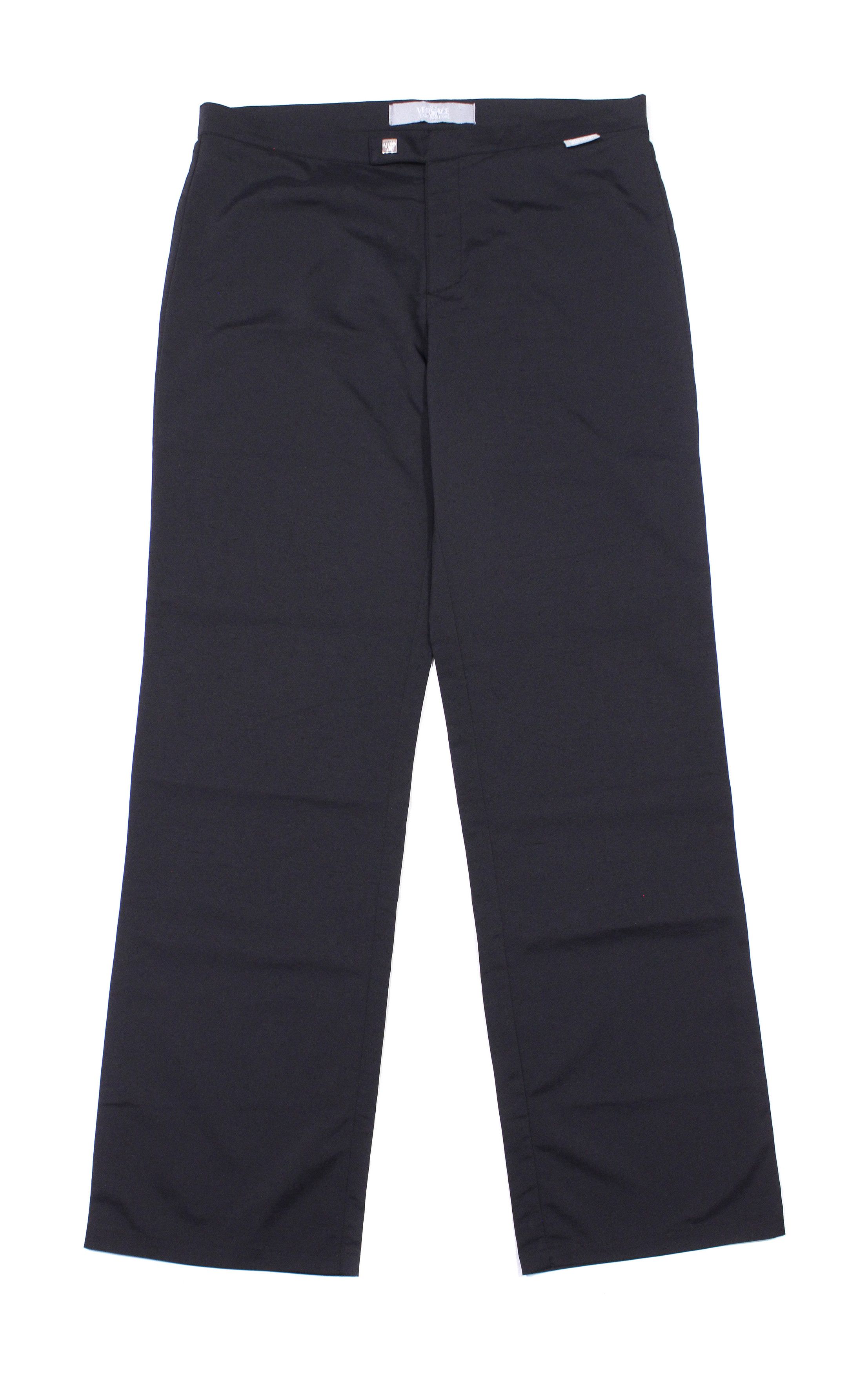 Versace 00S Nylon Stretch Pants Vintage Size 32" / US 10 / IT 46 - 2 Thumbnail