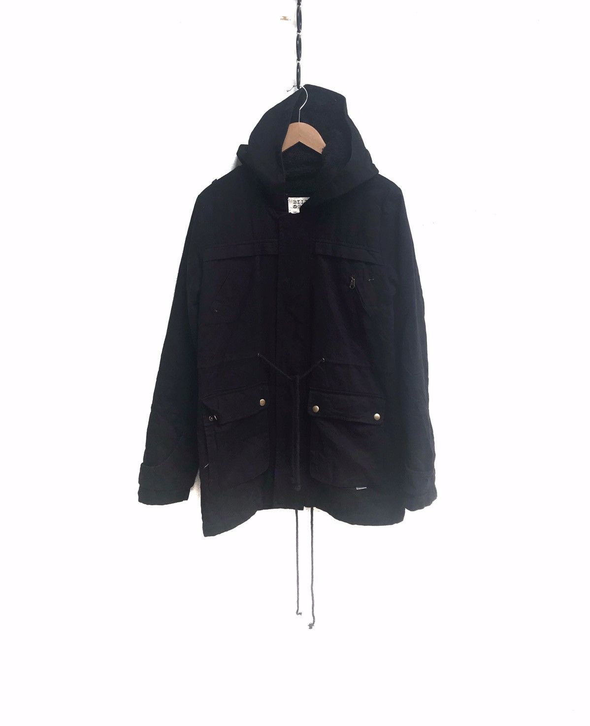 image of Billabong Hoodies Jacket Faux Fur Inside in Black, Men's (Size Medium)