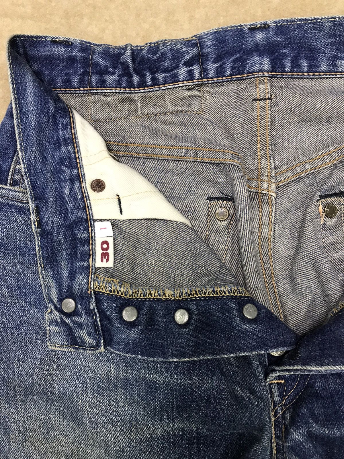 Blue Blue Japan × Japanese Brand Hr Market Selvedge Jeans Size 28x30 Size US 28 / EU 44 - 8 Thumbnail