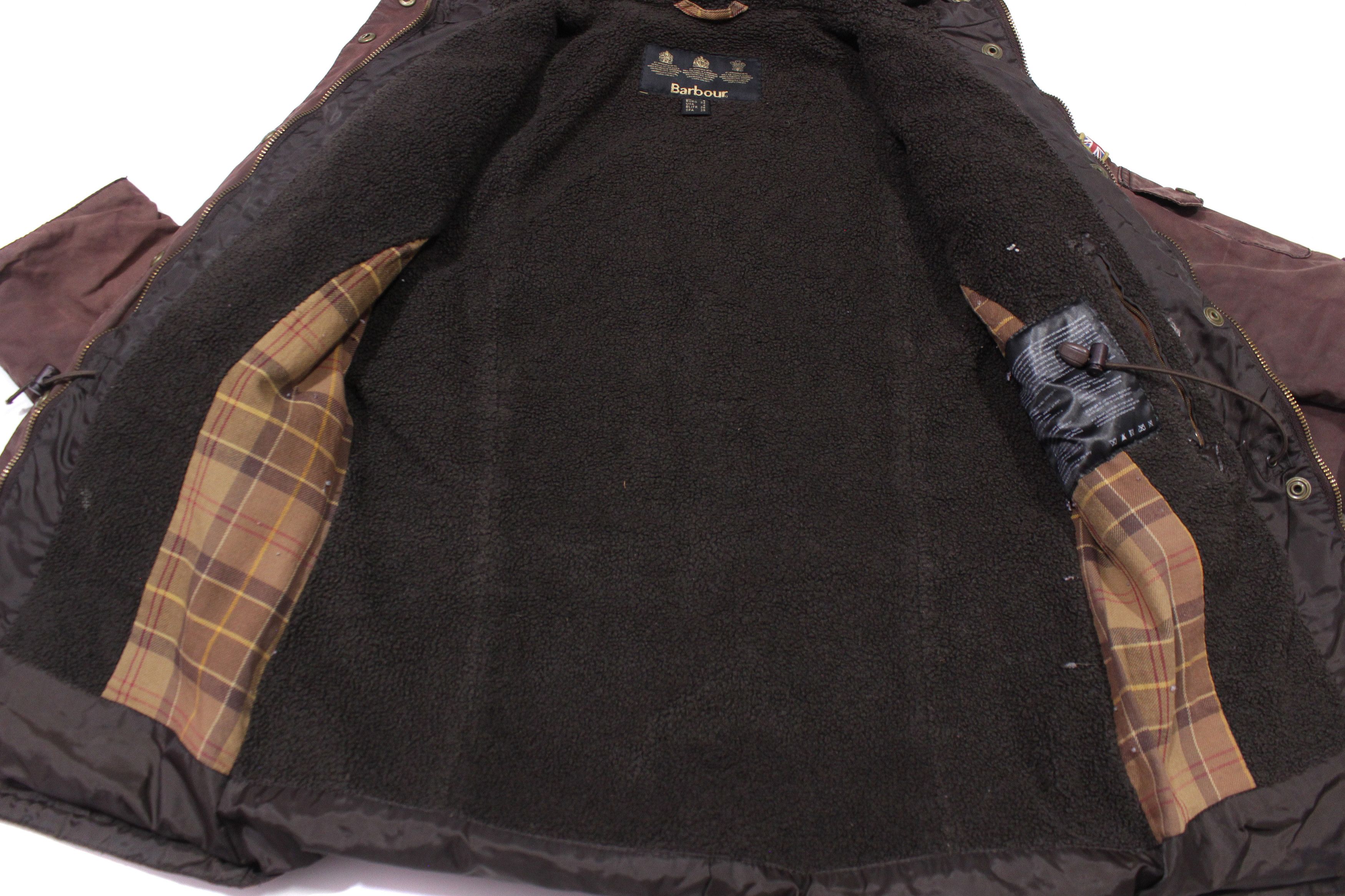 Barbour Waxed Cotton Insulated Parka Jacket Size S / US 4 / IT 40 - 3 Thumbnail