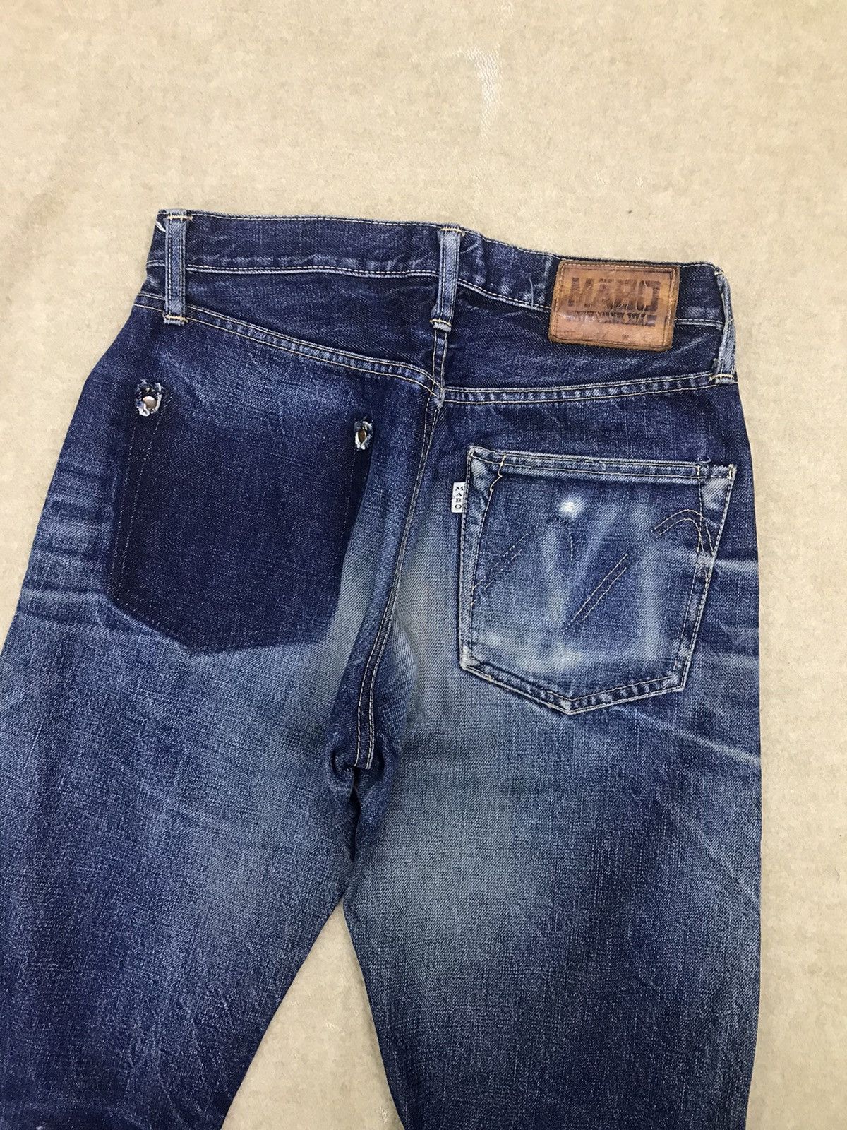 Japanese Brand × Vintage Vintage Mabo International Selvedge Jeans Distressed Denim Size US 28 / EU 44 - 4 Thumbnail