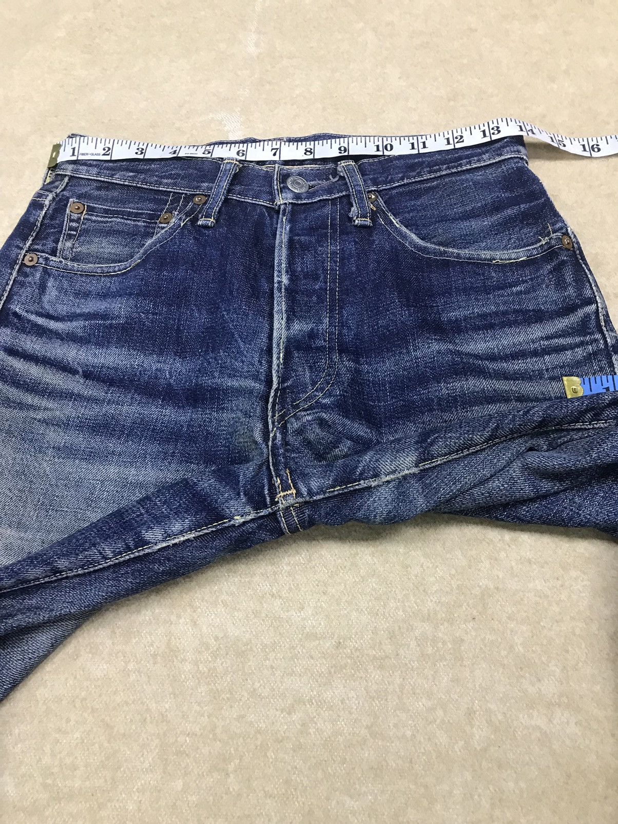 Japanese Brand × Vintage Vintage Mabo International Selvedge Jeans Distressed Denim Size US 28 / EU 44 - 14 Thumbnail