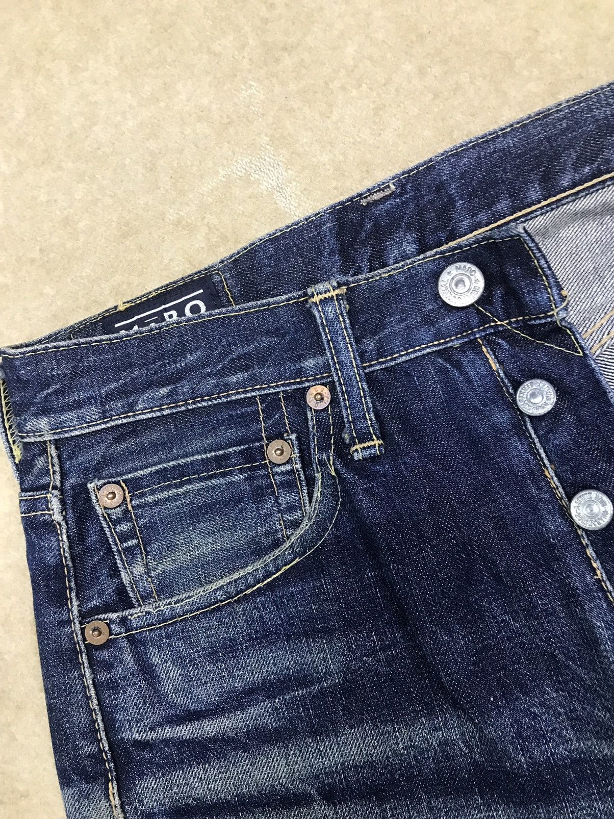 Japanese Brand × Vintage Vintage Mabo International Selvedge Jeans Distressed Denim Size US 28 / EU 44 - 11 Thumbnail