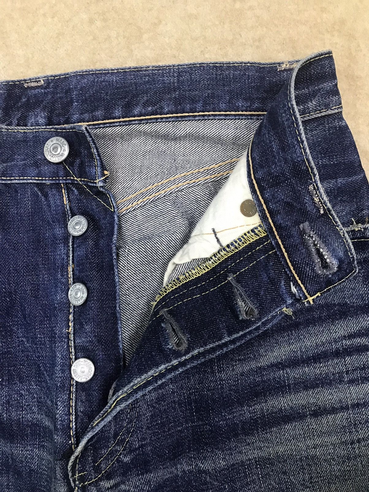Japanese Brand × Vintage Vintage Mabo International Selvedge Jeans Distressed Denim Size US 28 / EU 44 - 10 Thumbnail