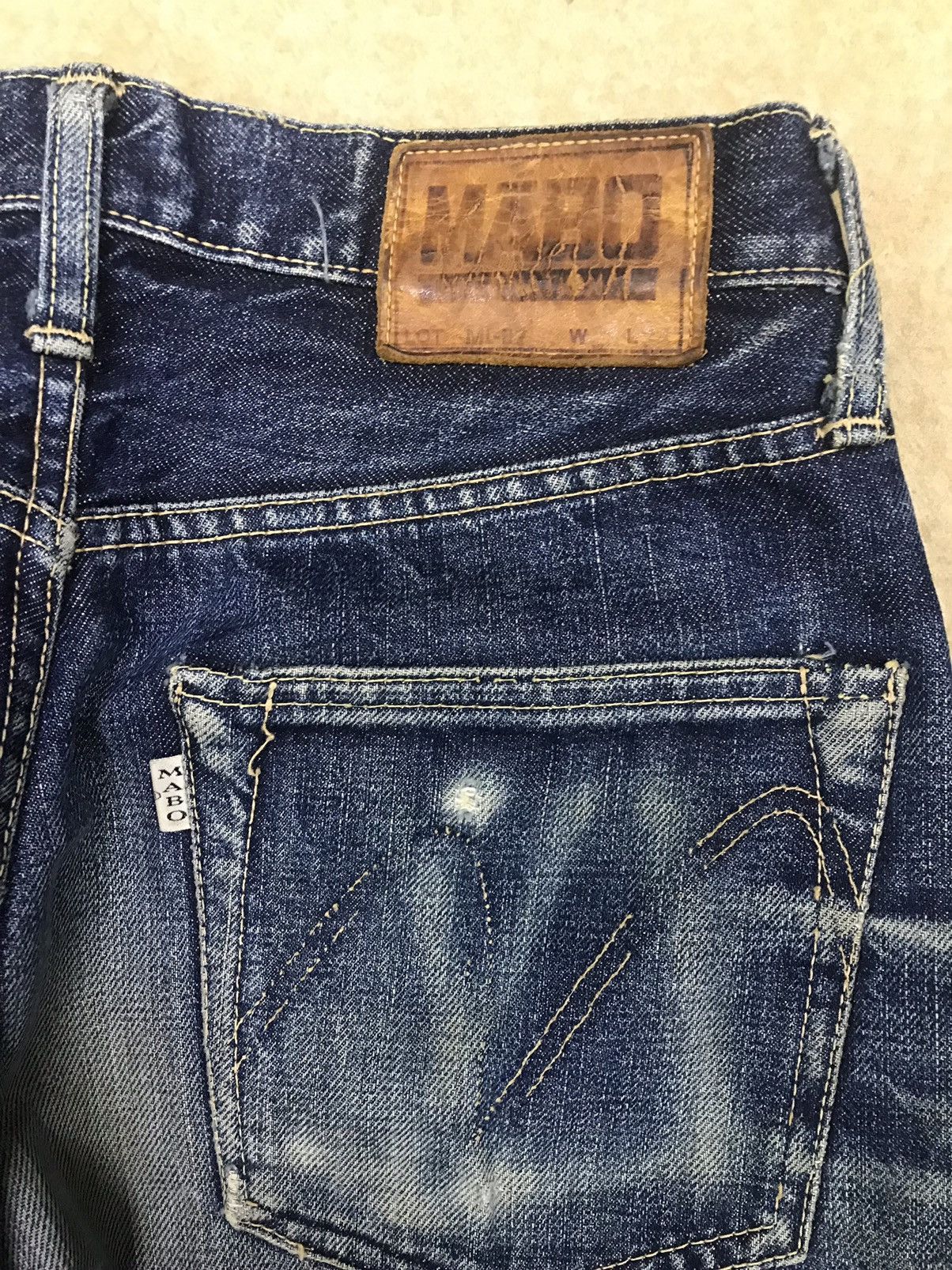 Japanese Brand × Vintage Vintage Mabo International Selvedge Jeans Distressed Denim Size US 28 / EU 44 - 3 Thumbnail
