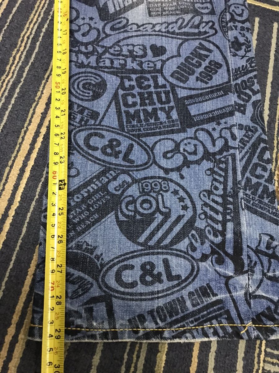 Japanese Brand Rare Co & lu Fullprint Denim Size US 30 / EU 46 - 12 Thumbnail