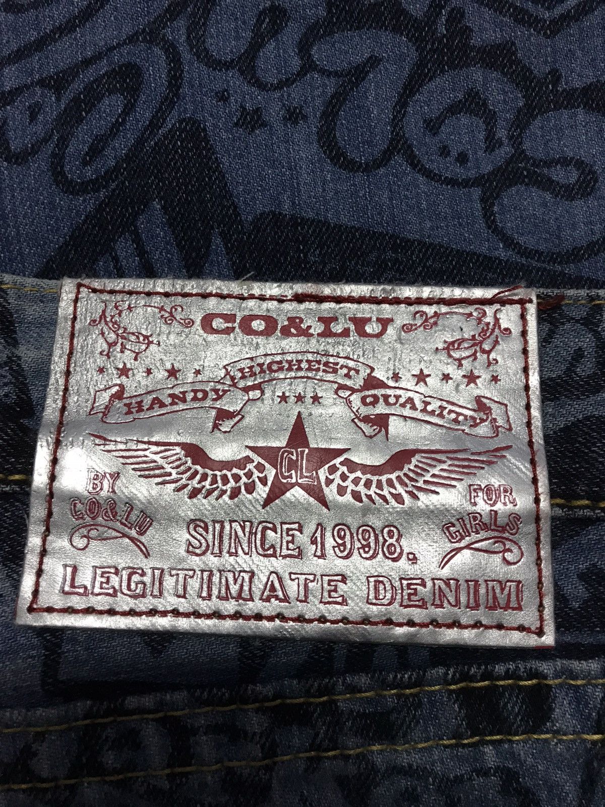Japanese Brand Rare Co & lu Fullprint Denim Size US 30 / EU 46 - 4 Thumbnail
