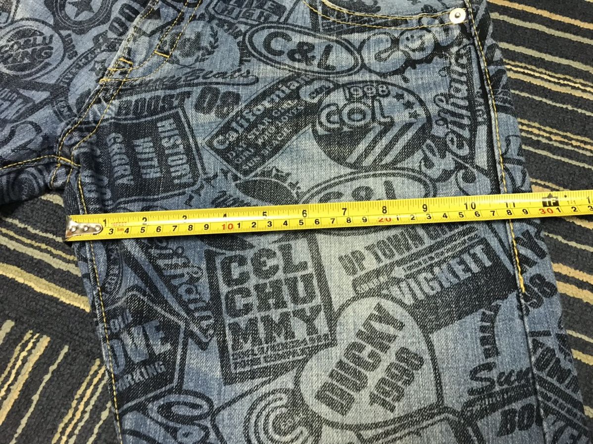 Japanese Brand Rare Co & lu Fullprint Denim Size US 30 / EU 46 - 10 Thumbnail