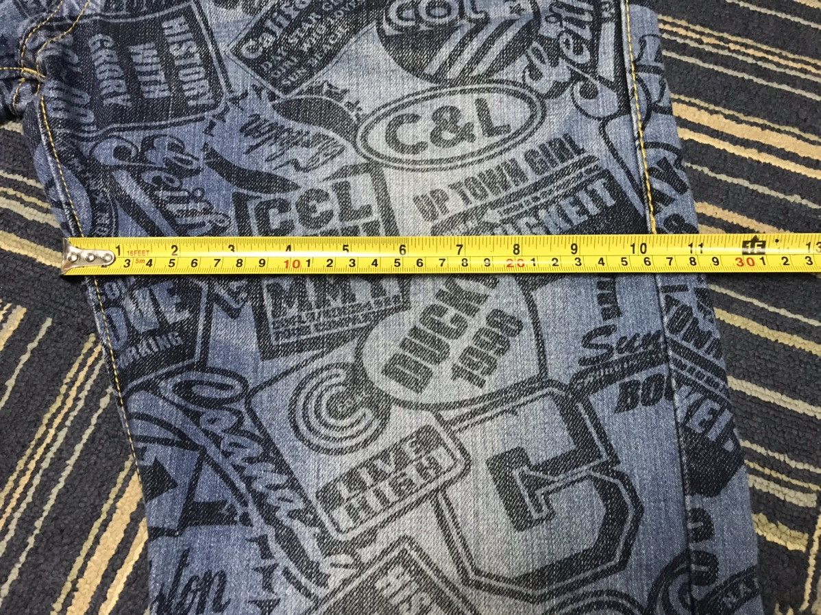 Japanese Brand Rare Co & lu Fullprint Denim Size US 30 / EU 46 - 8 Thumbnail