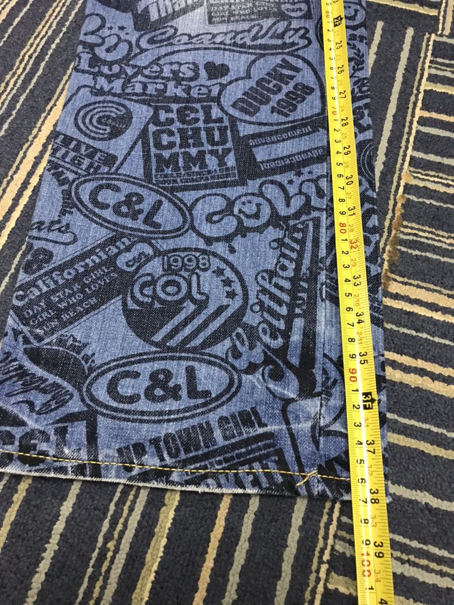 Japanese Brand Rare Co & lu Fullprint Denim Size US 30 / EU 46 - 11 Thumbnail