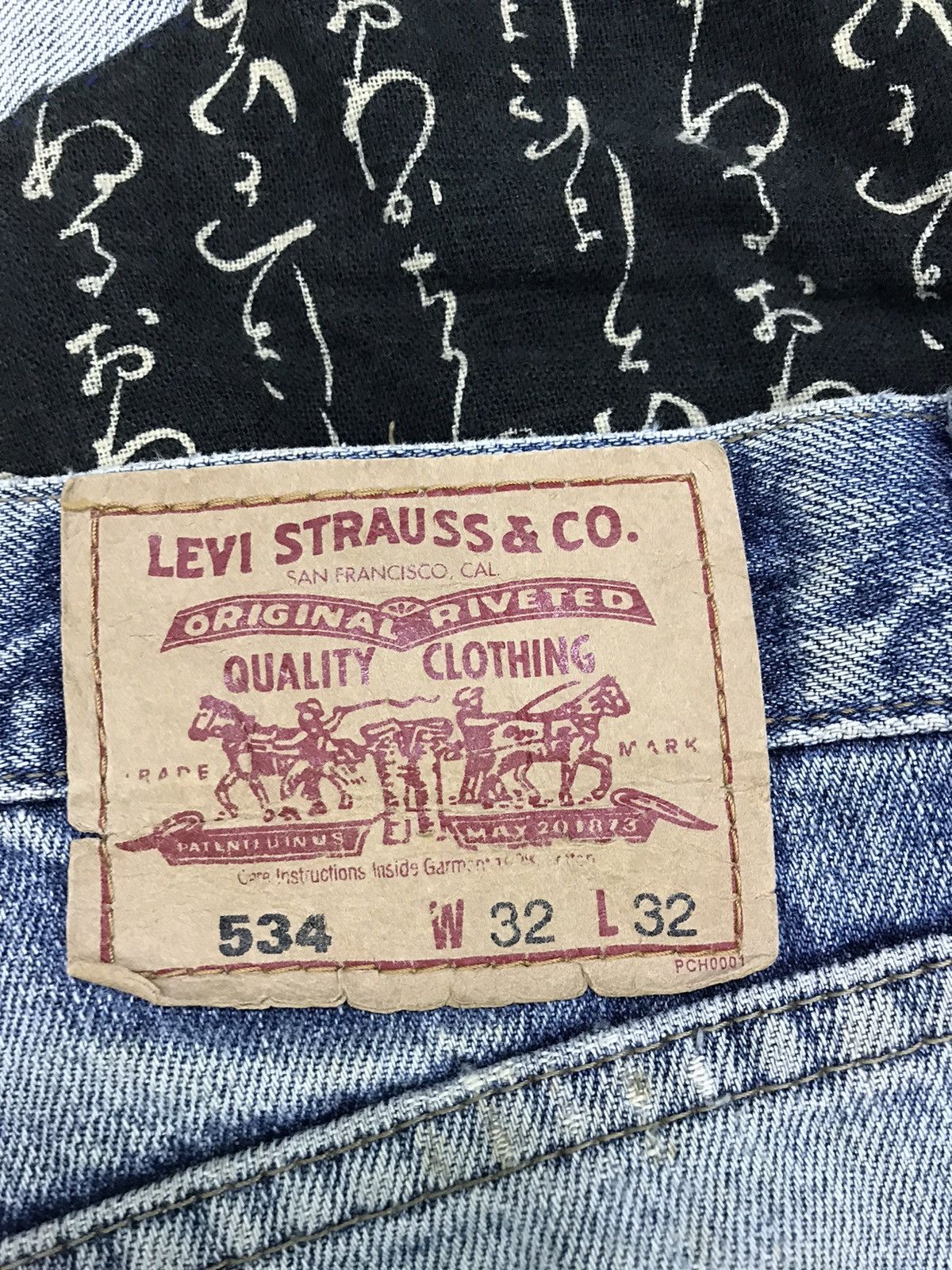 Levi's Vintage Clothing × Vintage Custom vintage Levi's patchwork and Distressed Denim Jeans Size US 32 / EU 48 - 12 Thumbnail