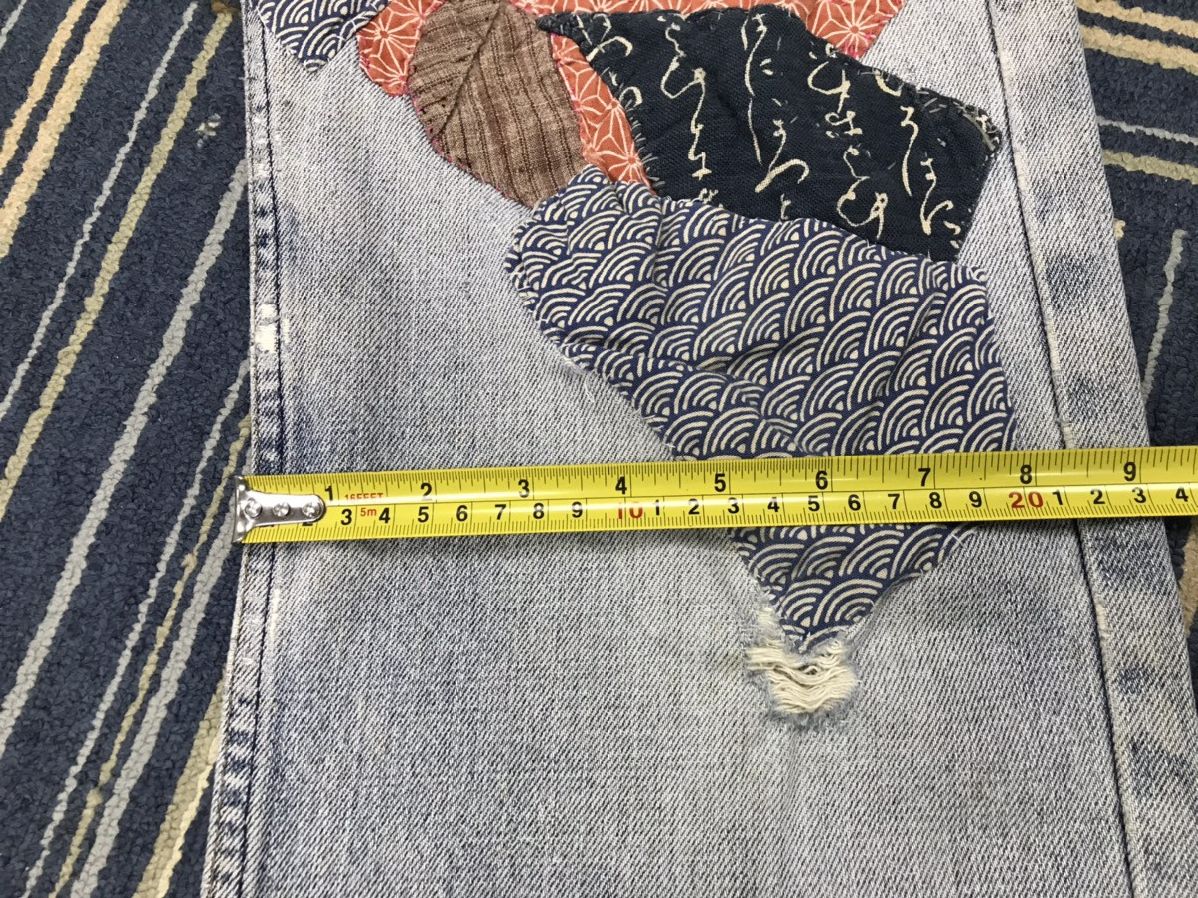 Levi's Vintage Clothing × Vintage Custom vintage Levi's patchwork and Distressed Denim Jeans Size US 32 / EU 48 - 21 Thumbnail
