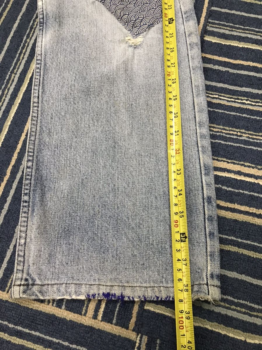 Levi's Vintage Clothing × Vintage Custom vintage Levi's patchwork and Distressed Denim Jeans Size US 32 / EU 48 - 22 Thumbnail