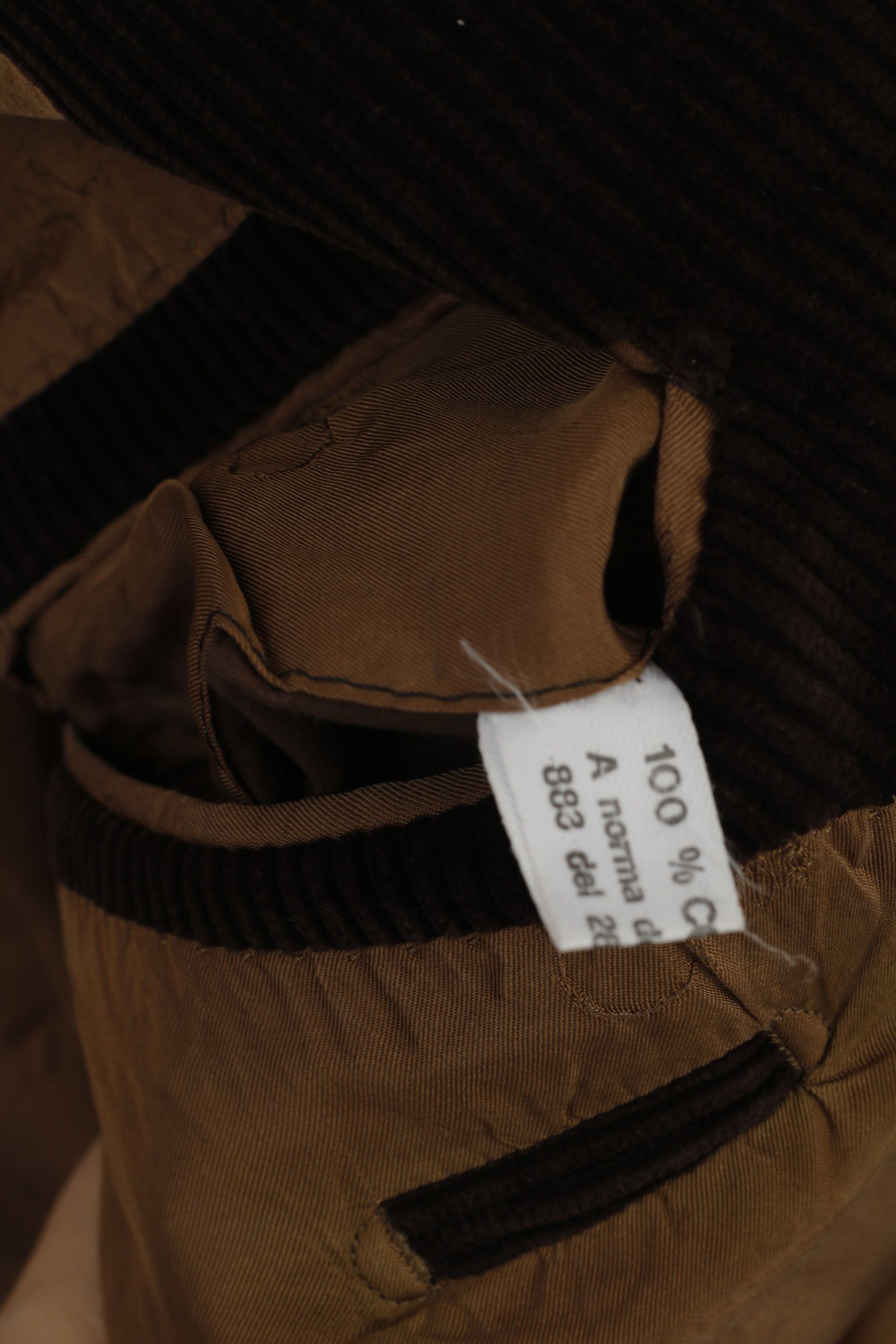 Vintage Wana Men 50 40 Blazer Brown Vintage Cotton Corduroy 2809 Size 40R - 7 Thumbnail
