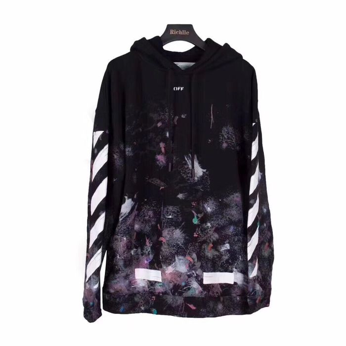 Off white hot sale galaxy hoodie