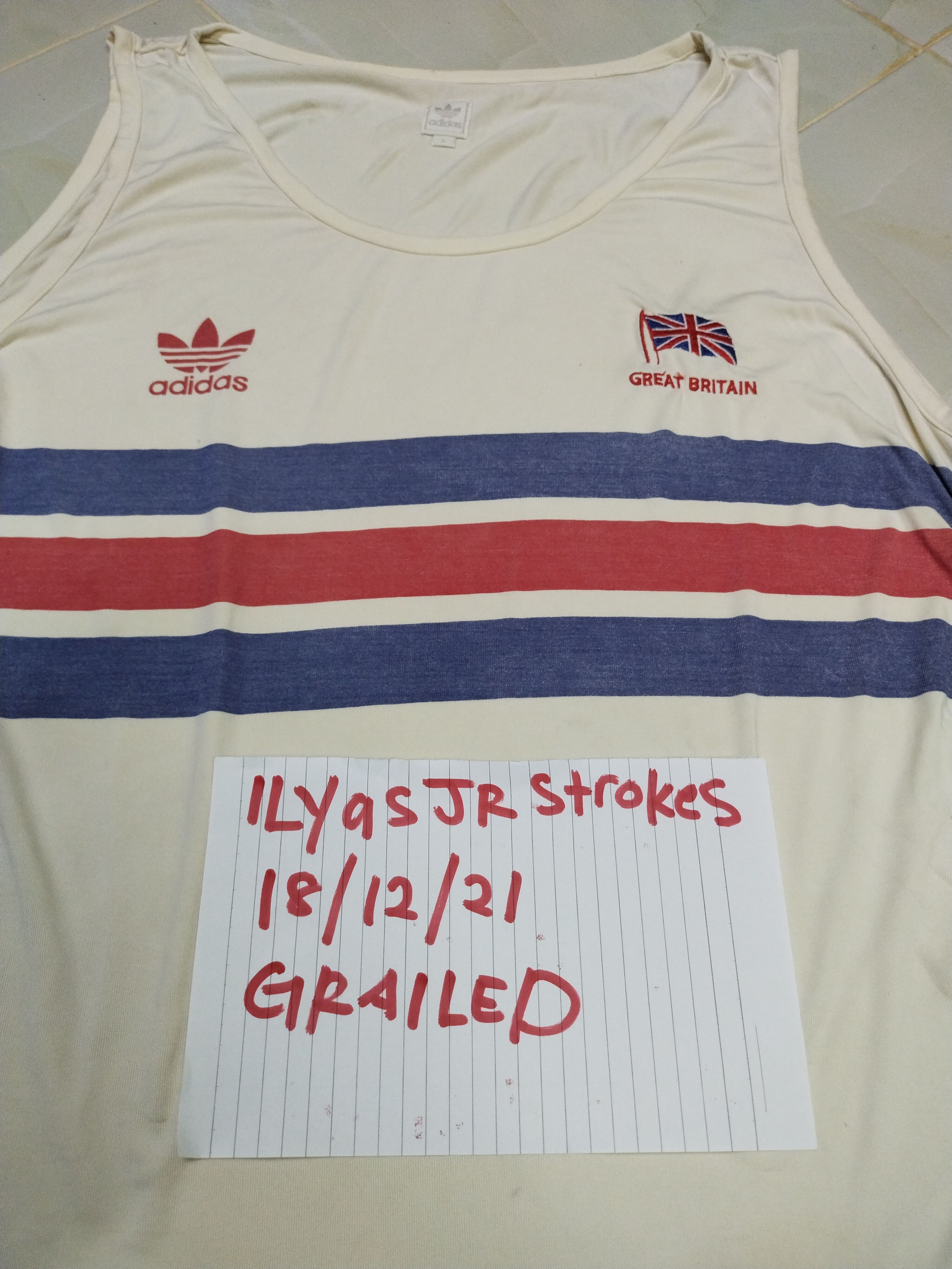 USA Olympics ADIDAS RUNNING VEST RETRO VINTAGE ZOLA BUDD 1984 OLYMPICS Size US L / EU 52-54 / 3 - 11 Thumbnail