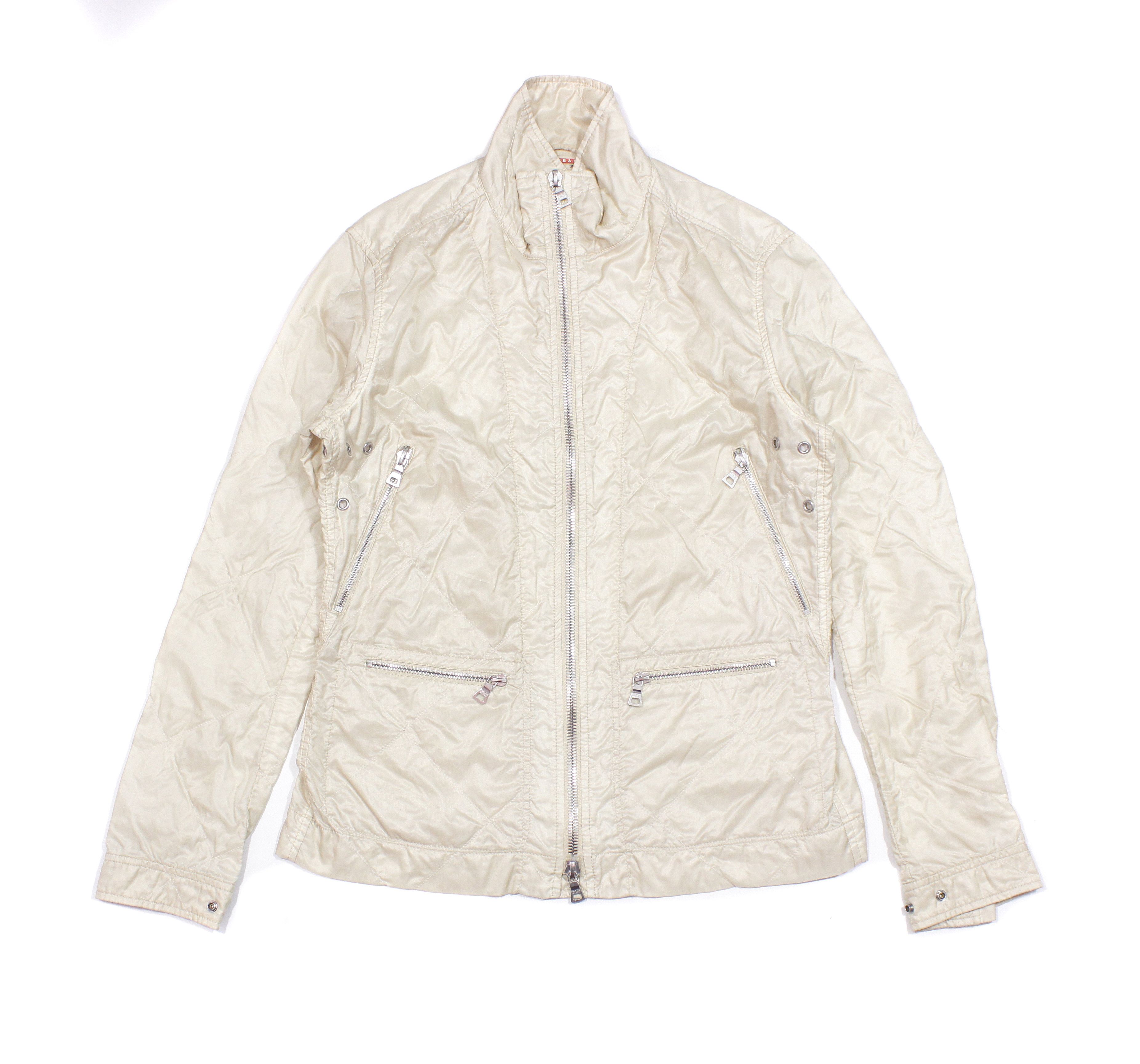 Prada 2000S Cotton Nylon Quilted Jacket Vintage Size M / US 6-8 / IT 42-44 - 1 Thumbnail
