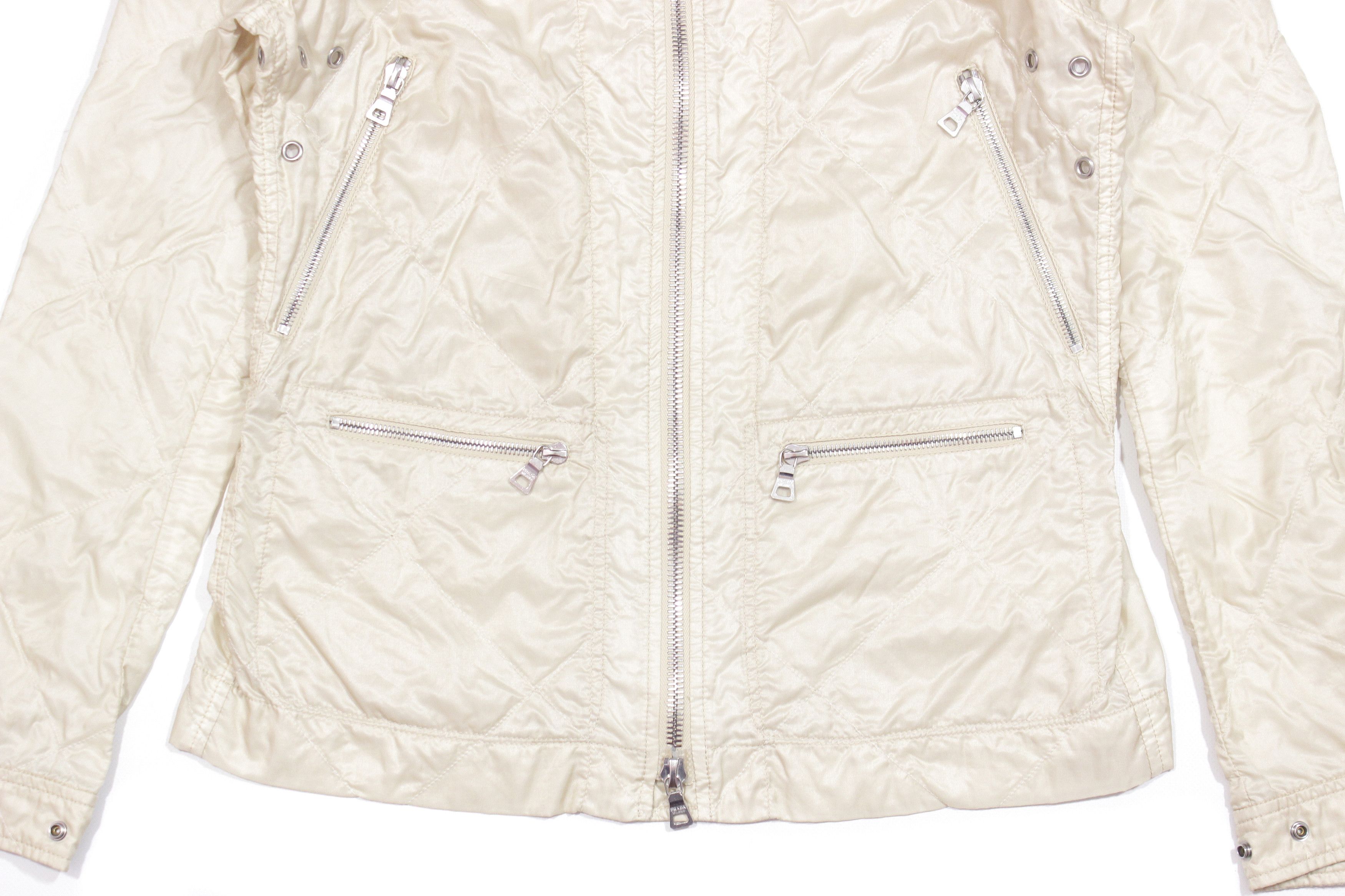Prada 2000S Cotton Nylon Quilted Jacket Vintage Size M / US 6-8 / IT 42-44 - 5 Thumbnail