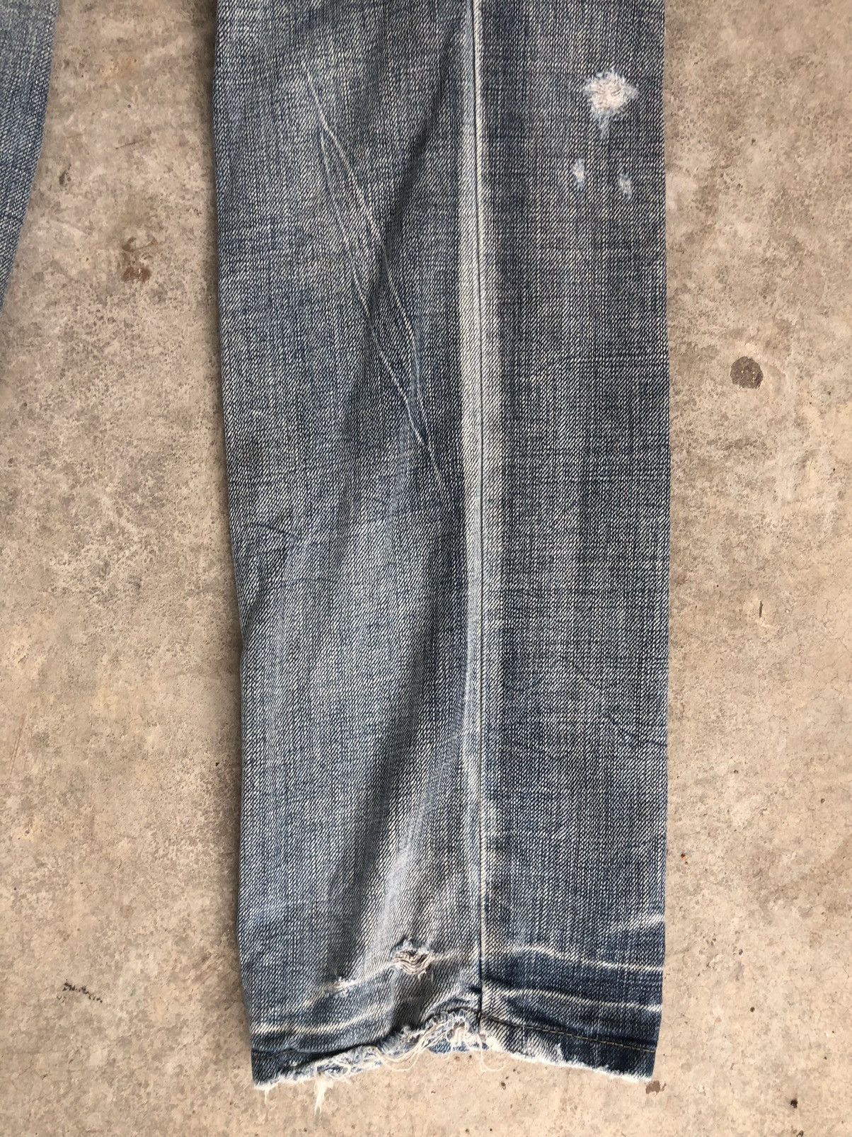 Marithe + Francois Girbaud Marithe Francois Girbaud Disteressed Denim Broken Size US 31 - 12 Thumbnail