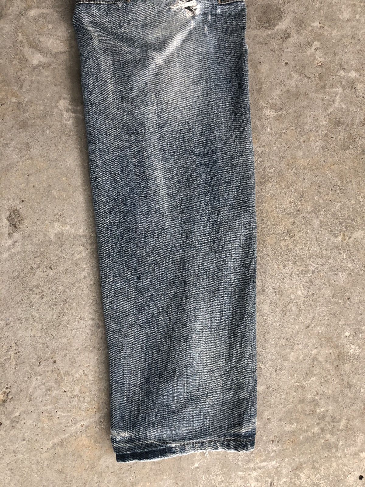 Marithe + Francois Girbaud Marithe Francois Girbaud Disteressed Denim Broken Size US 31 - 6 Thumbnail
