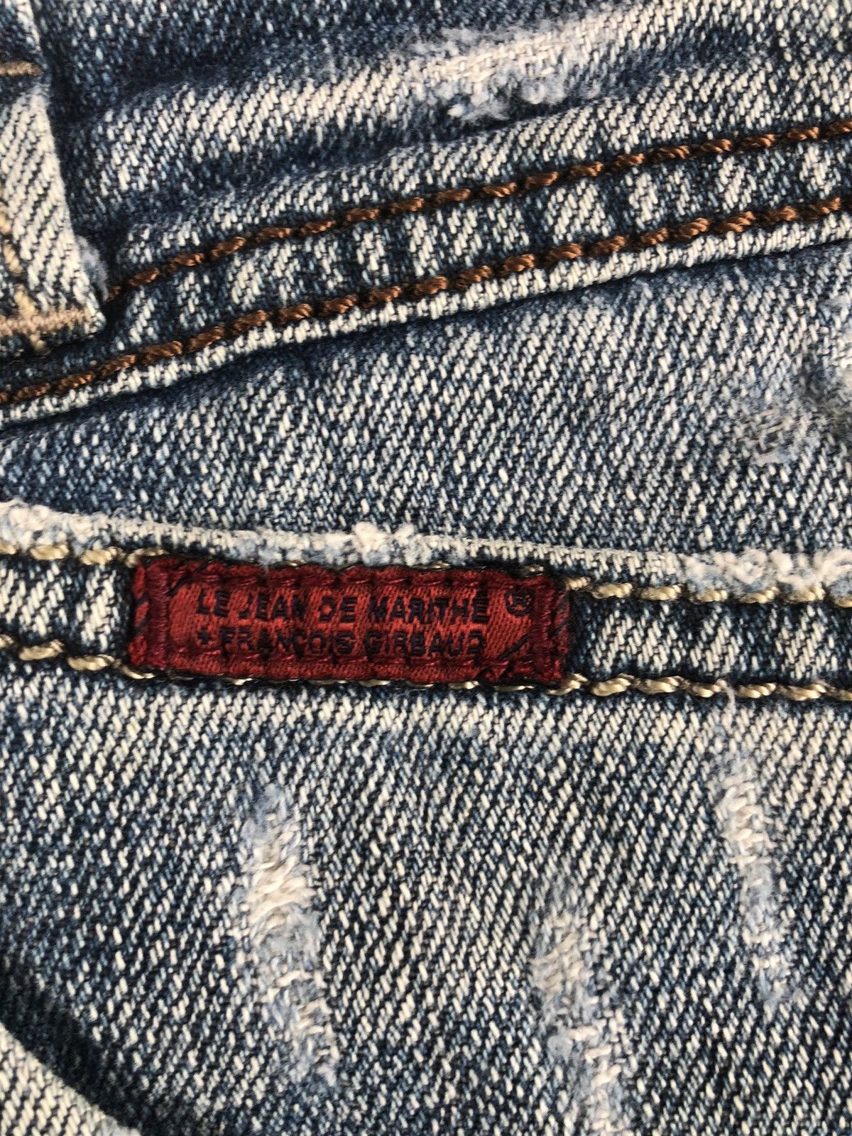 Marithe + Francois Girbaud Marithe Francois Girbaud Disteressed Denim Broken Size US 31 - 14 Thumbnail