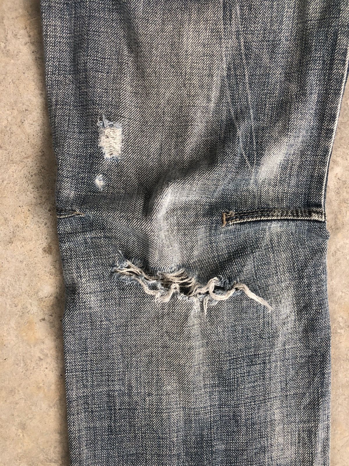 Marithe + Francois Girbaud Marithe Francois Girbaud Disteressed Denim Broken Size US 31 - 7 Thumbnail