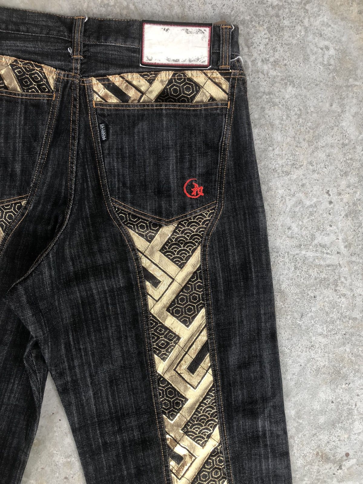 Japanese Brand Juvenile Delinquent Baggy Jeans Hip Hop Size US 35 - 9 Thumbnail