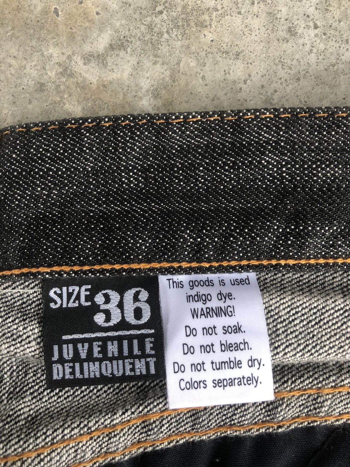 Japanese Brand Juvenile Delinquent Baggy Jeans Hip Hop Size US 35 - 13 Thumbnail