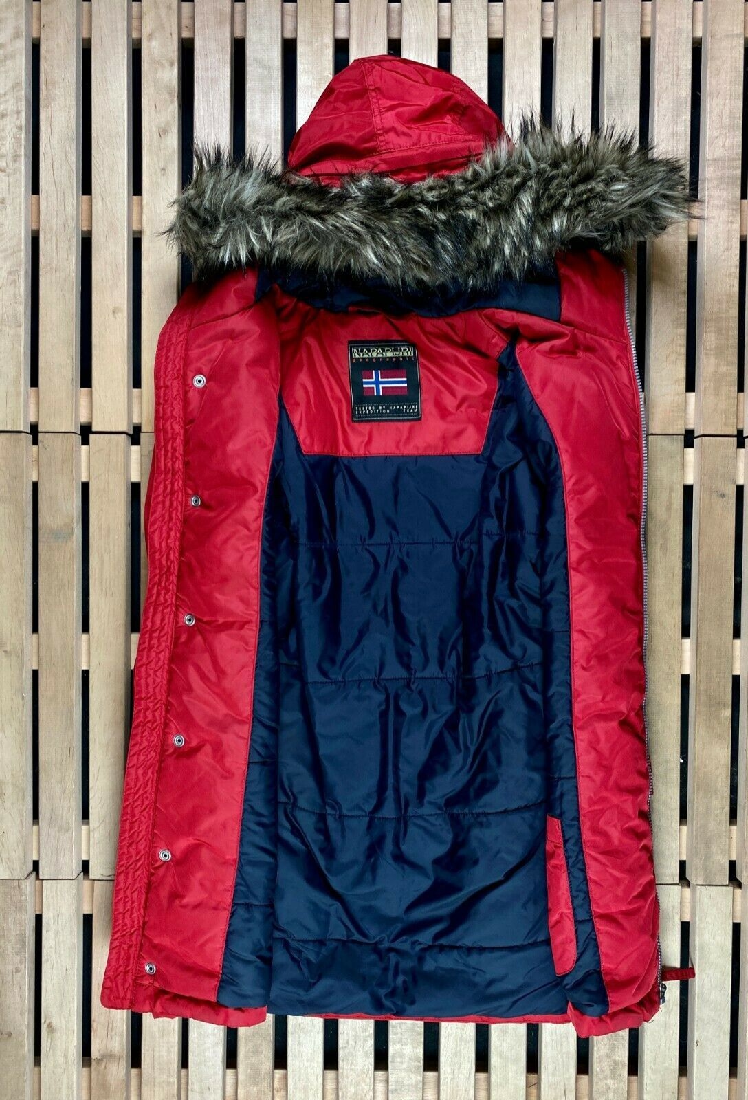 Napapijri Mens Parka Jacket Napapijri Size M Red Size US M / EU 48-50 / 2 - 4 Thumbnail