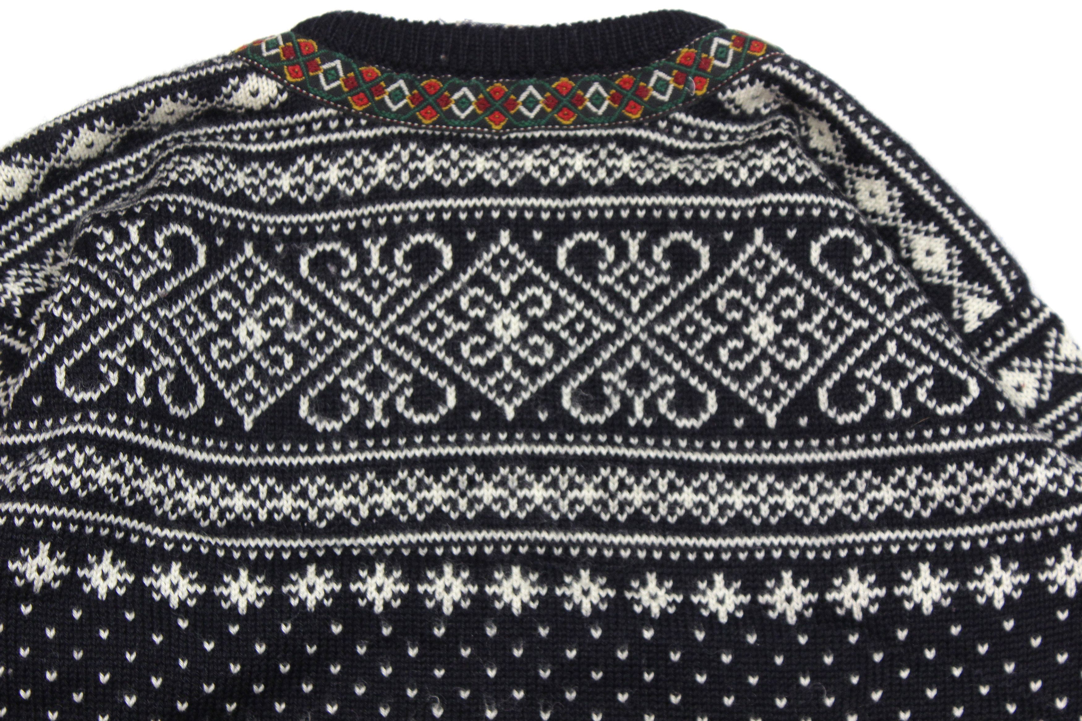 Dale Of Norway 90S Fair Isle Wool Knit Vintage Size US XL / EU 56 / 4 - 4 Thumbnail