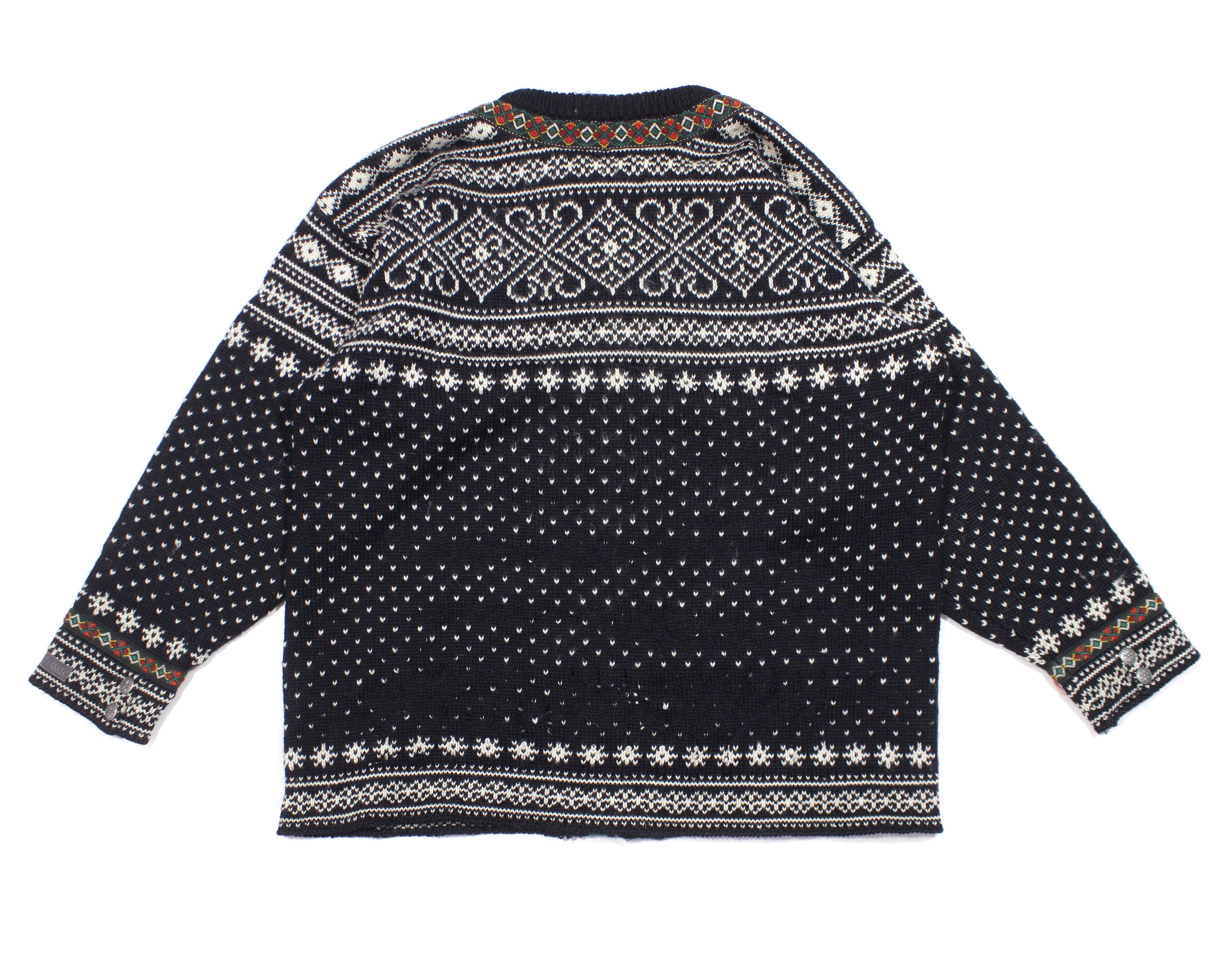 Dale Of Norway 90S Fair Isle Wool Knit Vintage Size US XL / EU 56 / 4 - 2 Thumbnail