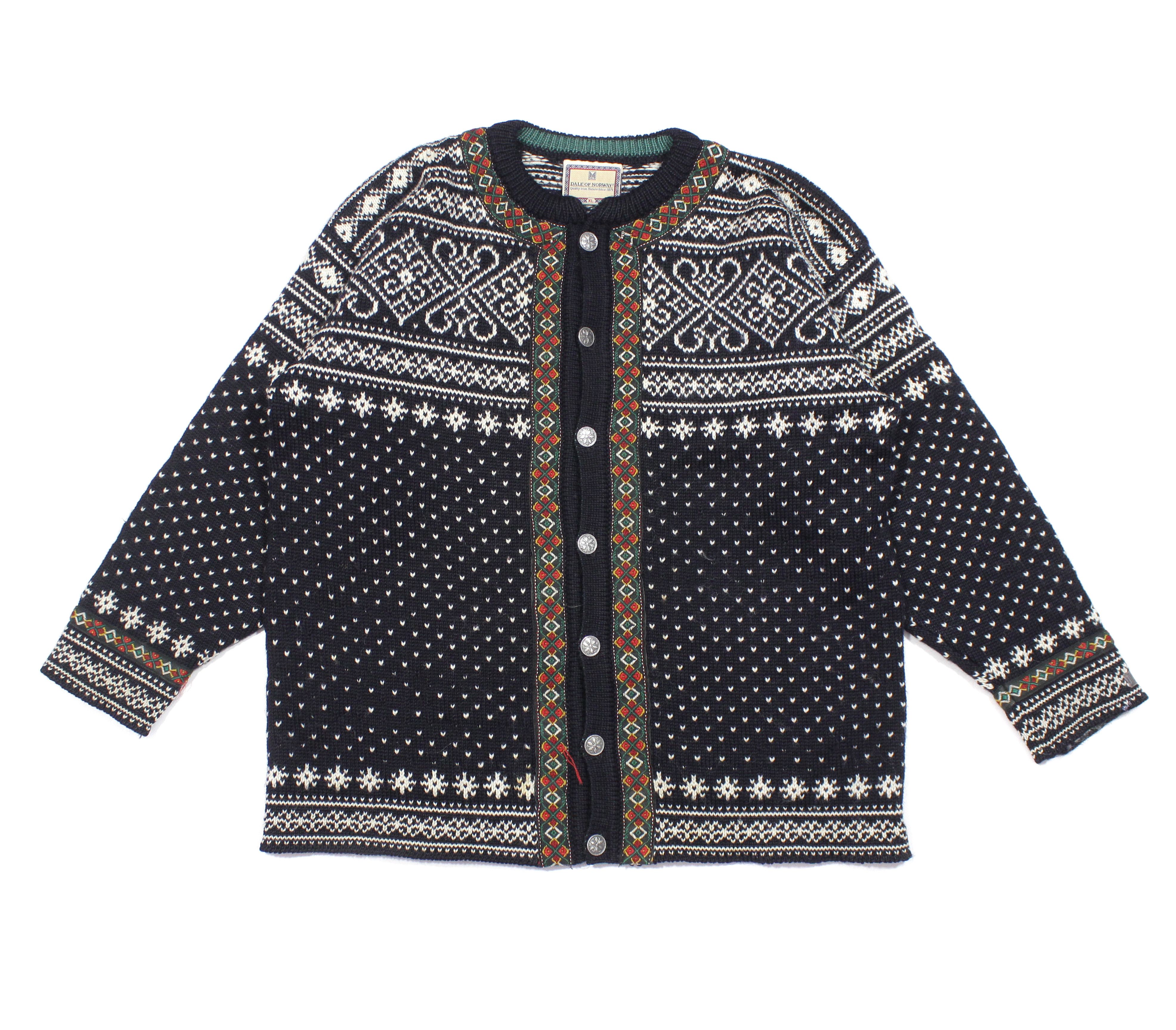 Dale Of Norway 90S Fair Isle Wool Knit Vintage Size US XL / EU 56 / 4 - 1 Thumbnail
